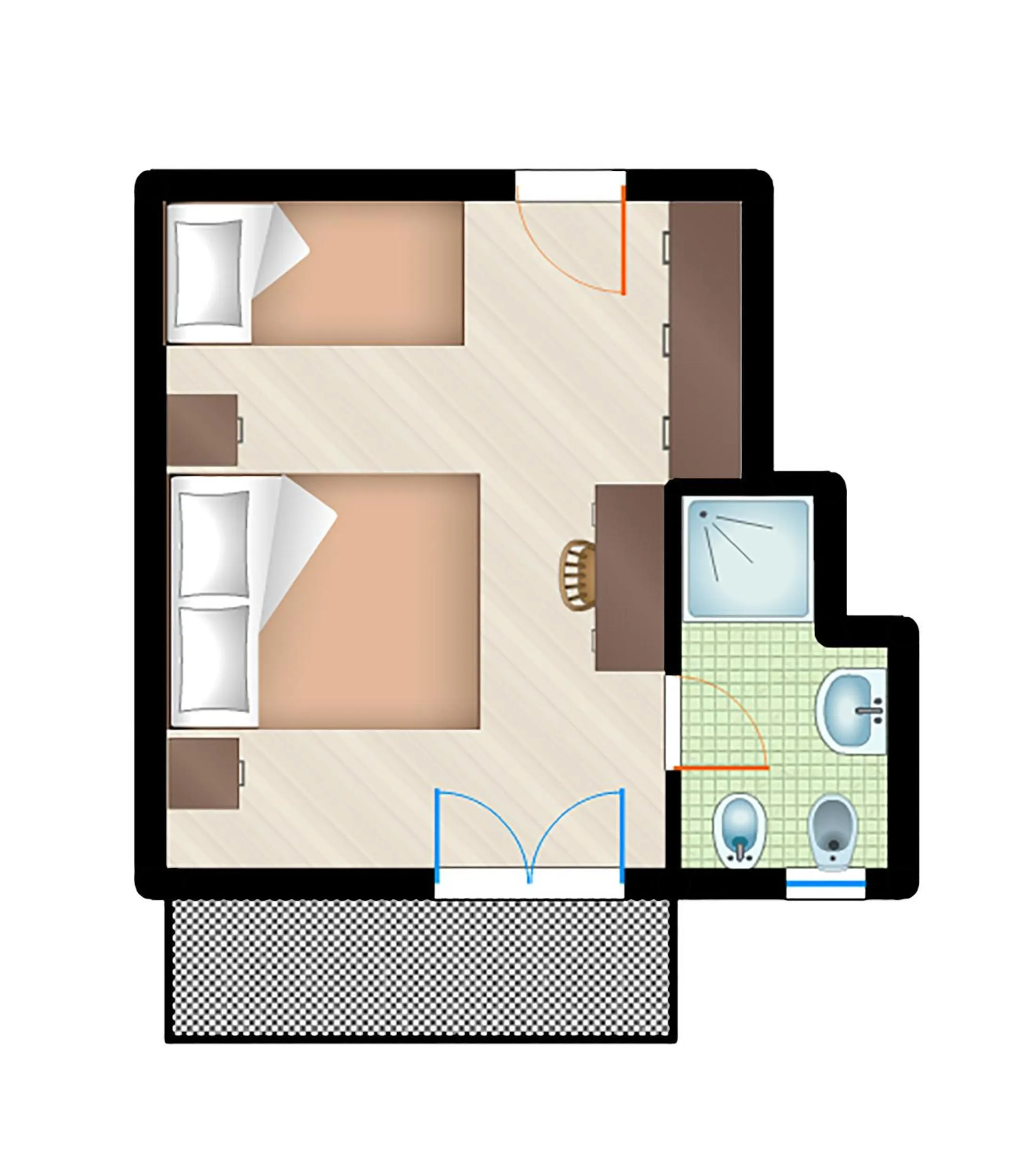 Photo of the whole room in Hotel Toledo