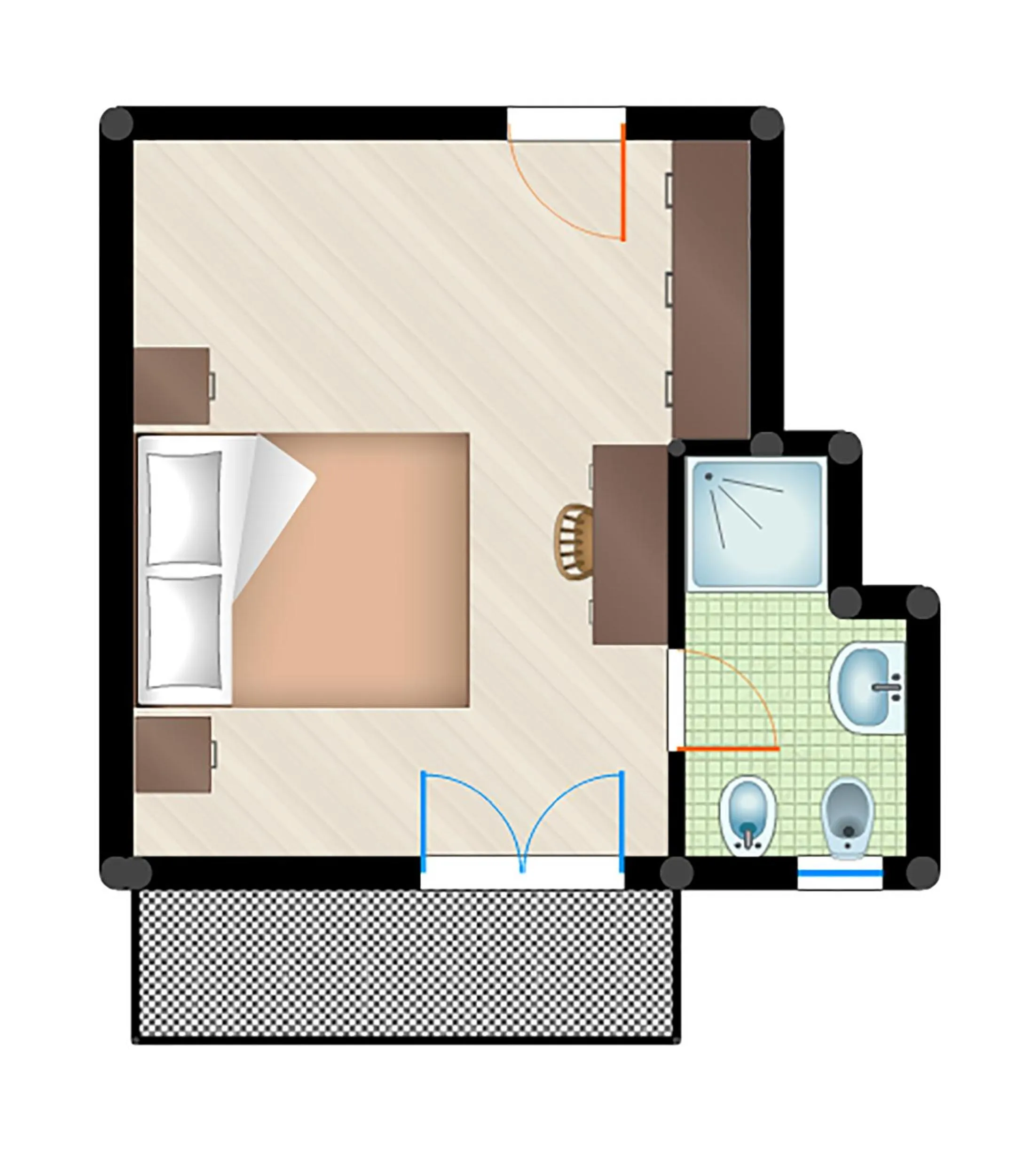 Photo of the whole room in Hotel Toledo