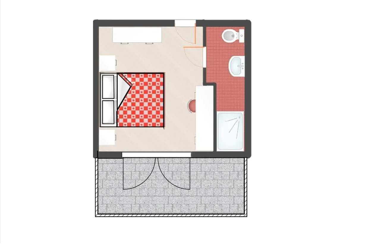 Floor plan in Hotel Toledo