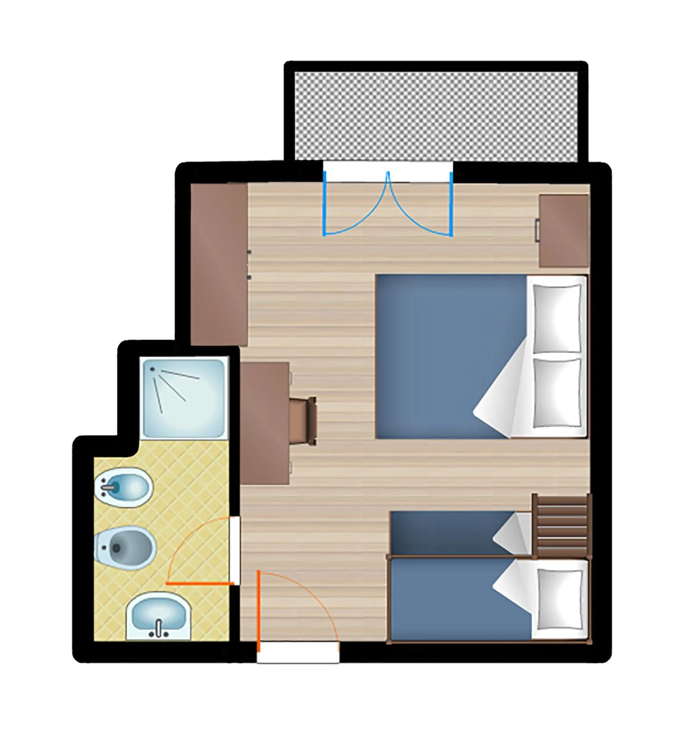 Photo of the whole room in Hotel Toledo