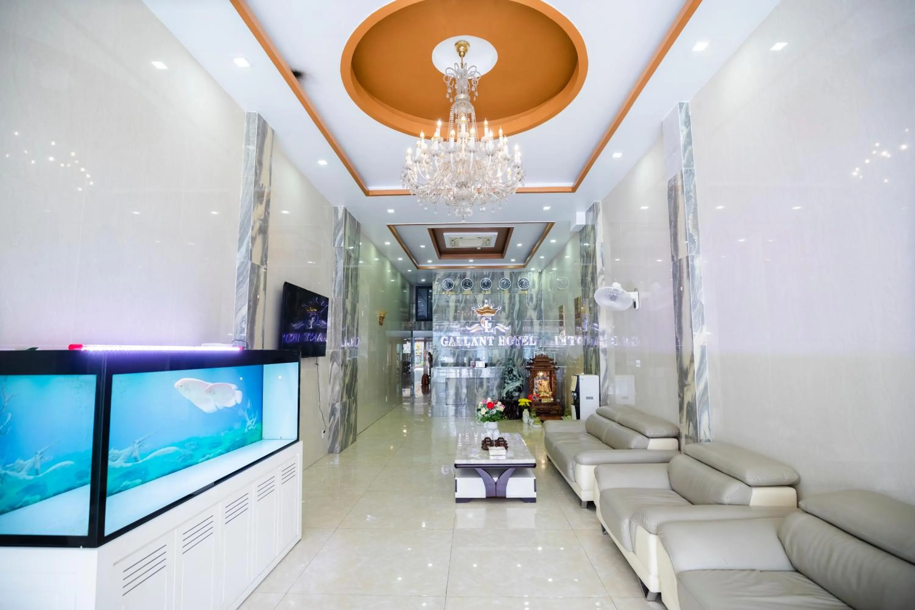 Communal lounge/ TV room in Gallant Hotel 154 - Near Cat Bi Airport