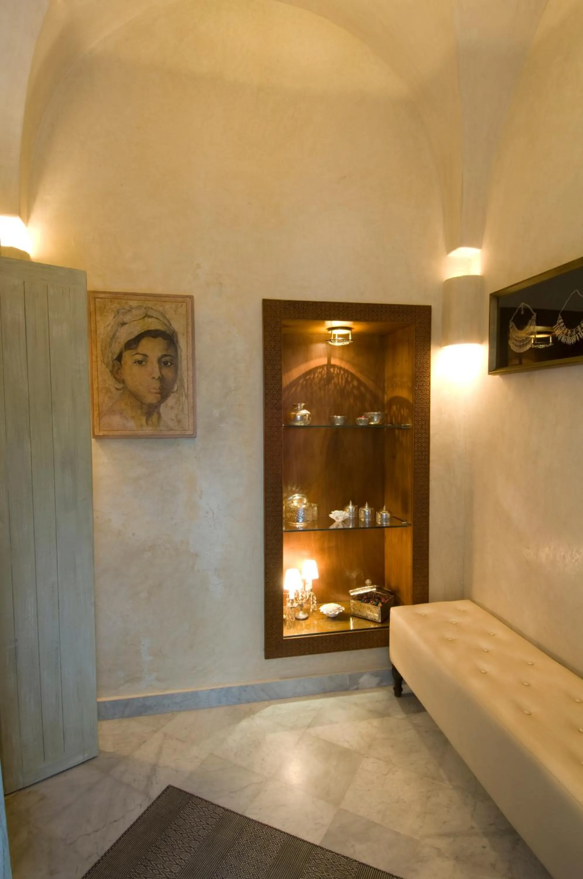 Decorative detail, Bed in Riad Idra