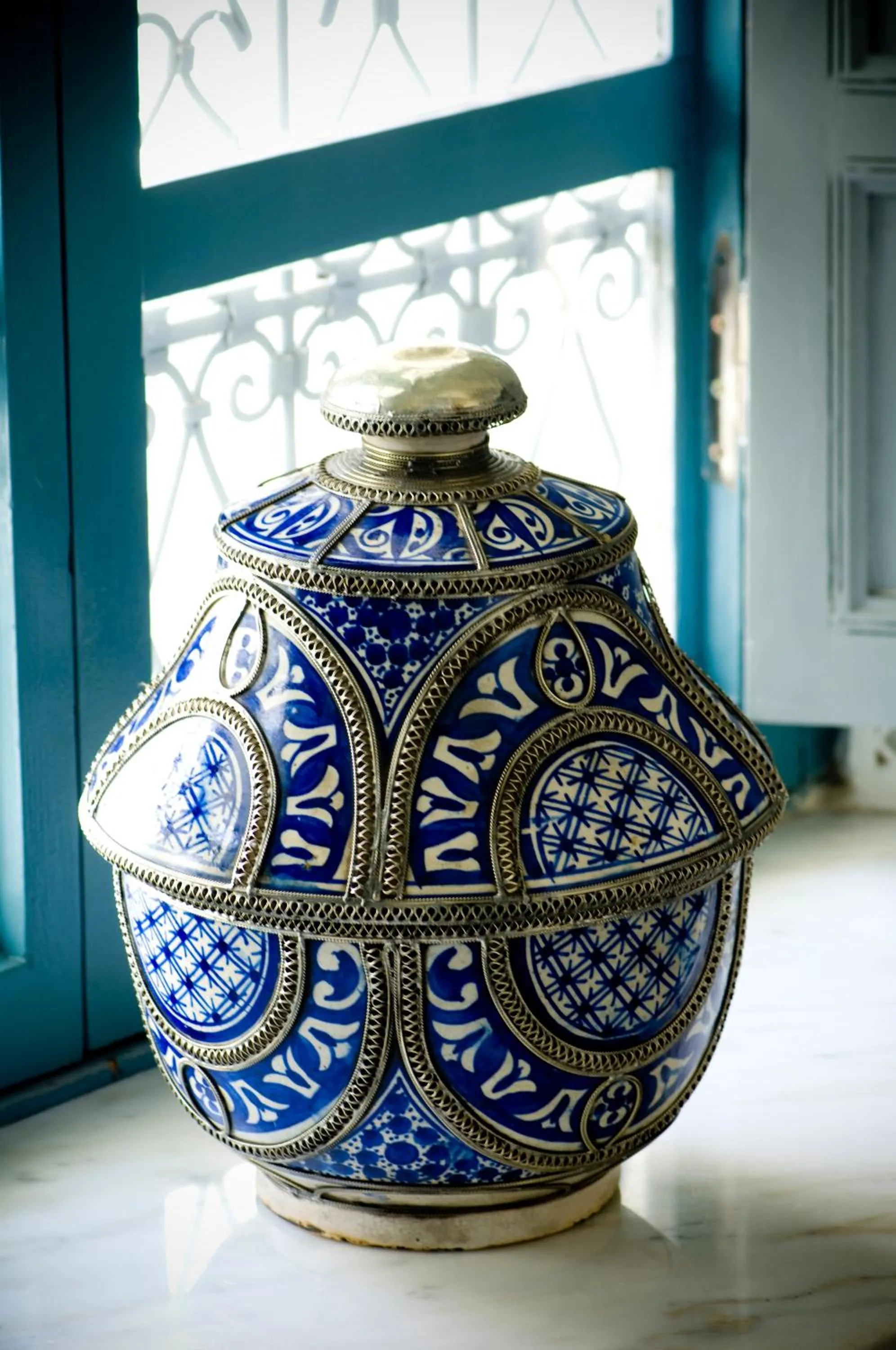 Decorative detail in Riad Idra