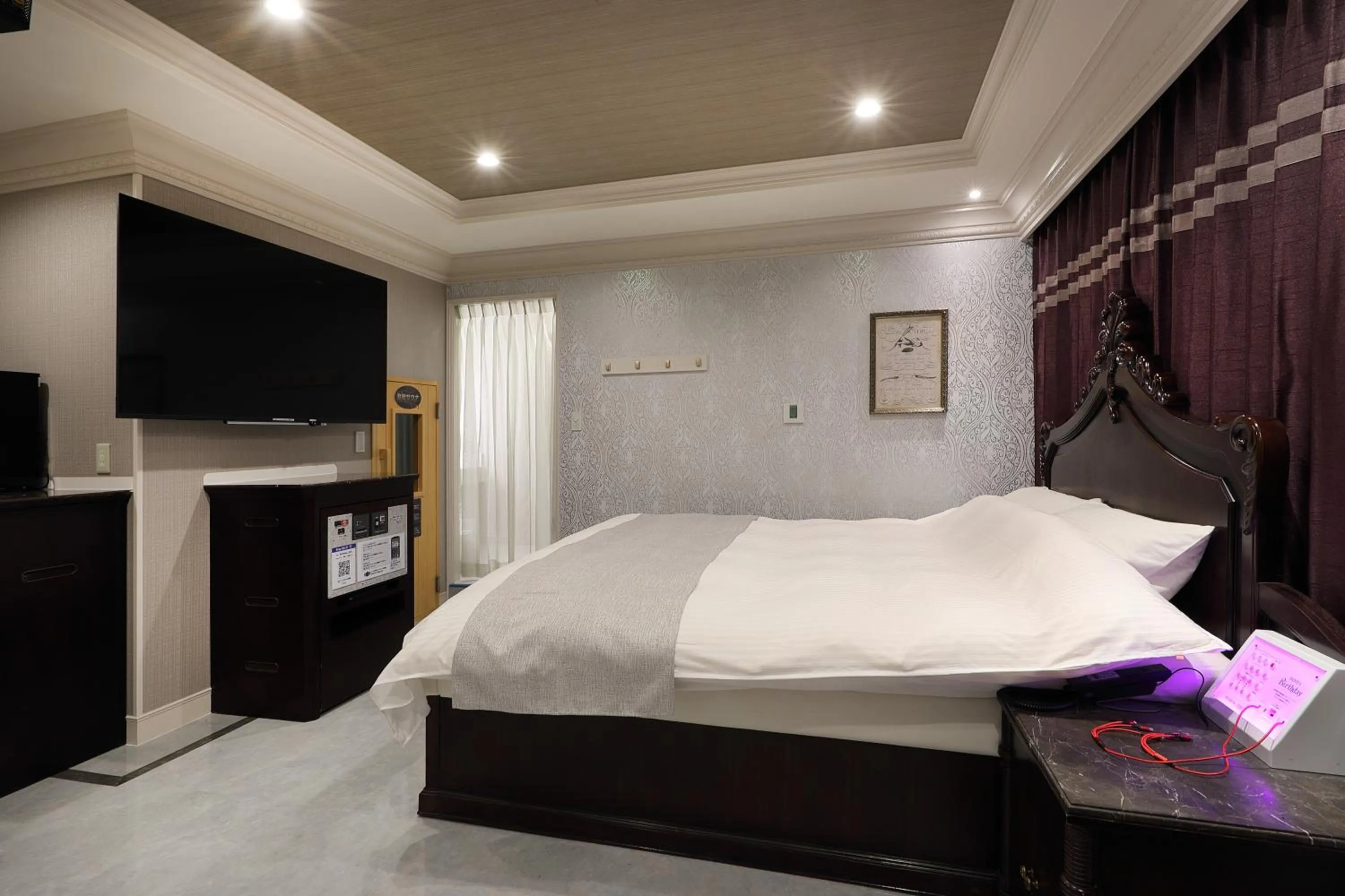 Bed in ホテルバースデー岐阜西店 HOTEL Birthday GifuWest