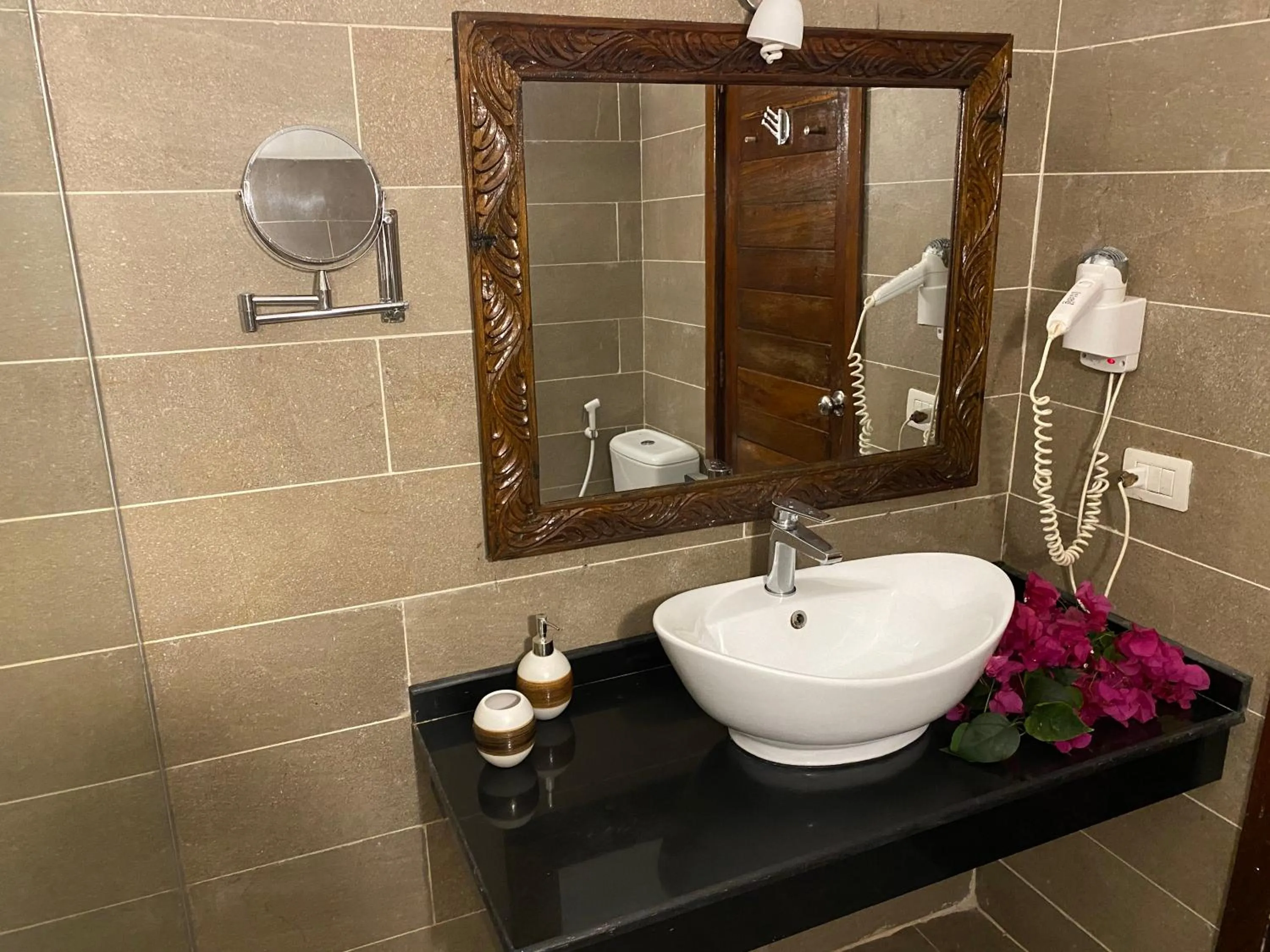 Bathroom in My Blue Hotel Zanzibar
