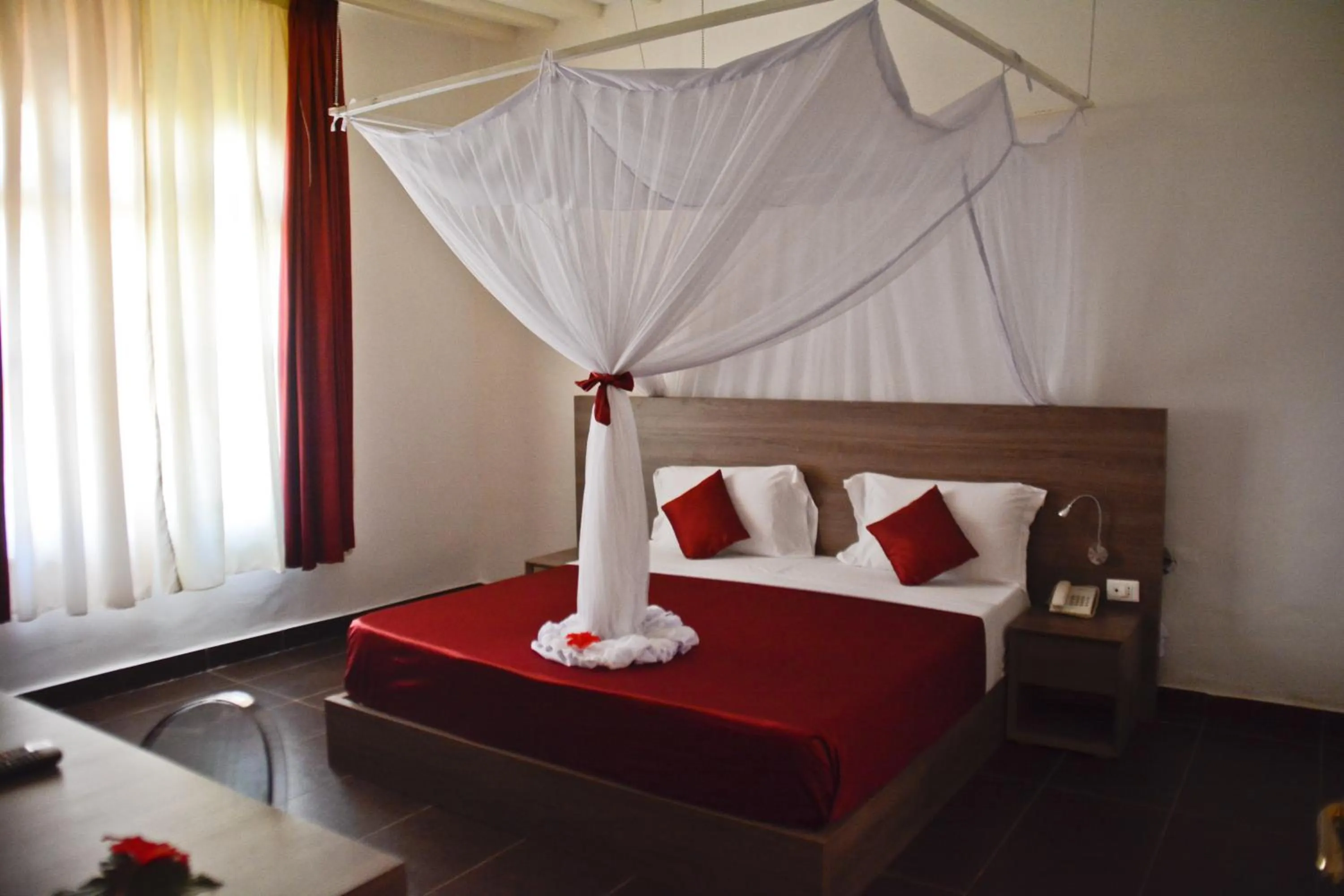 Bed in My Blue Hotel Zanzibar