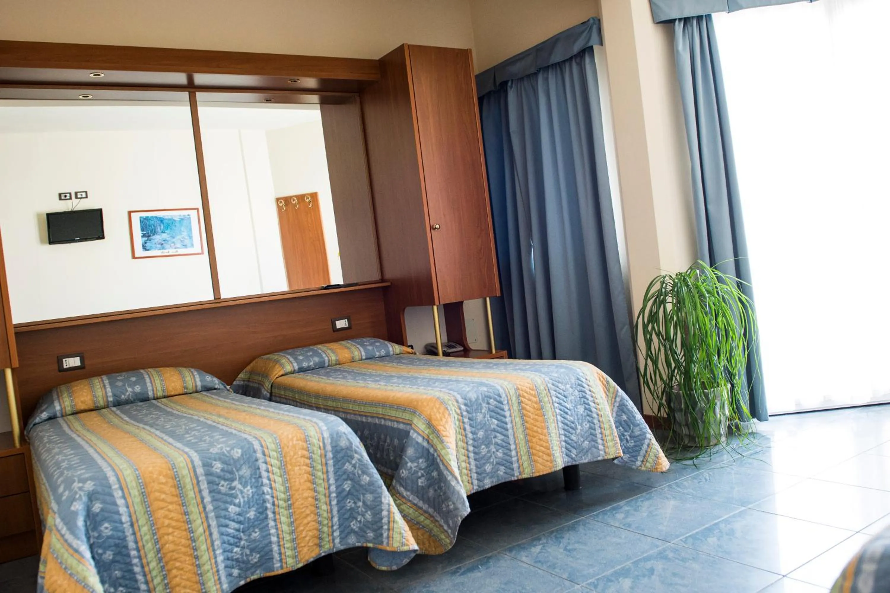 Bed in Hotel Gabbiano