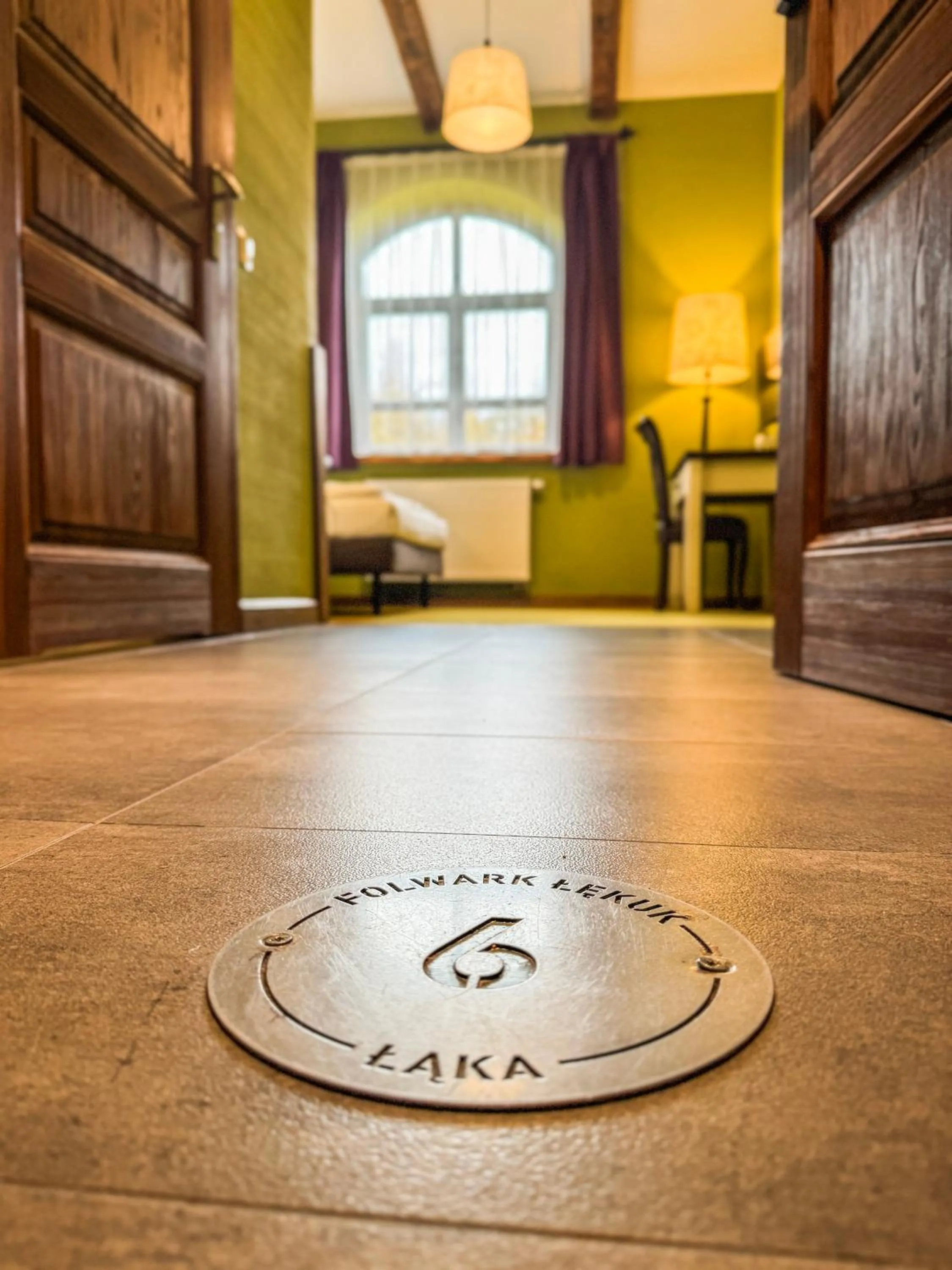 Decorative detail in Folwark Łękuk