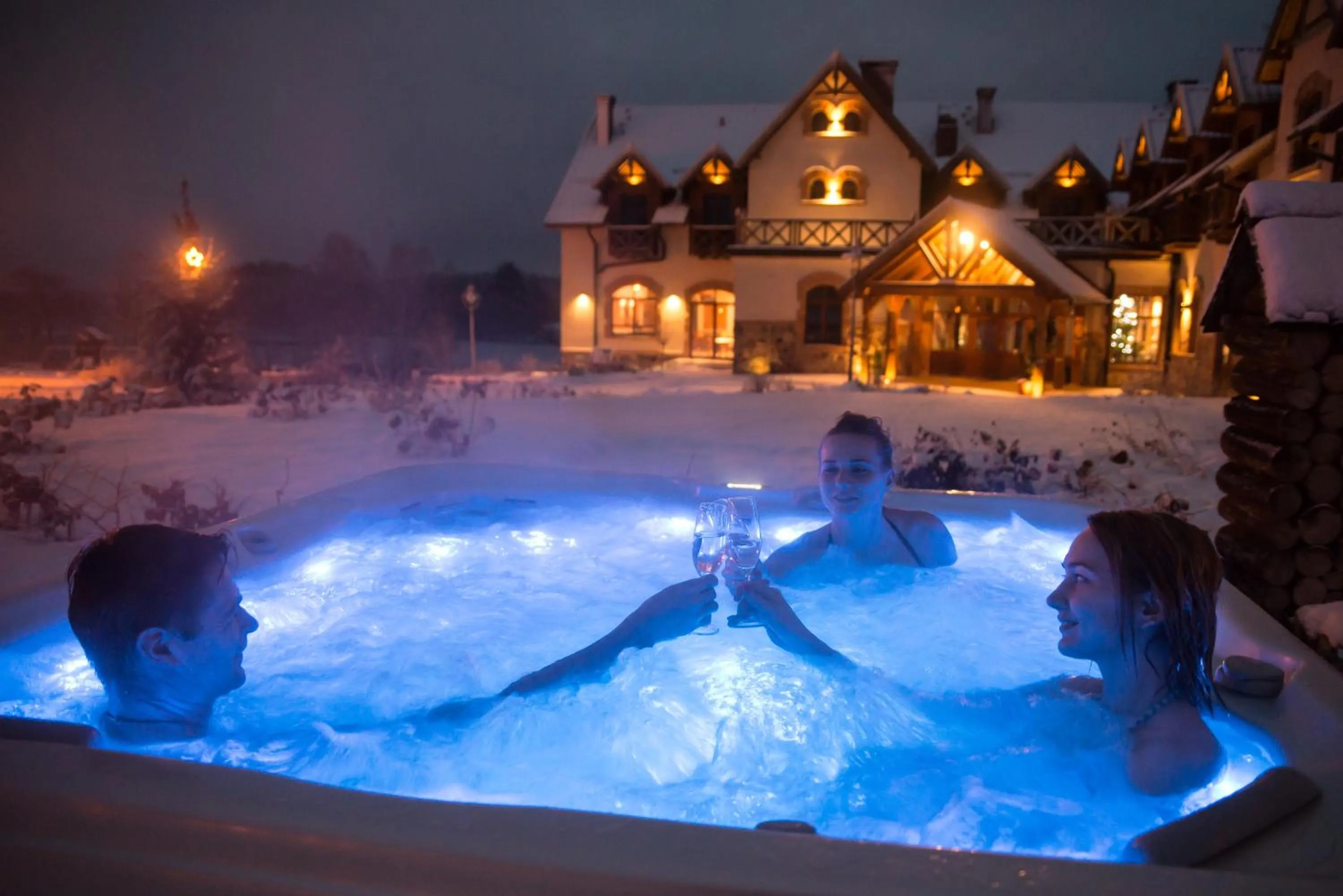 Hot Tub in Folwark Łękuk