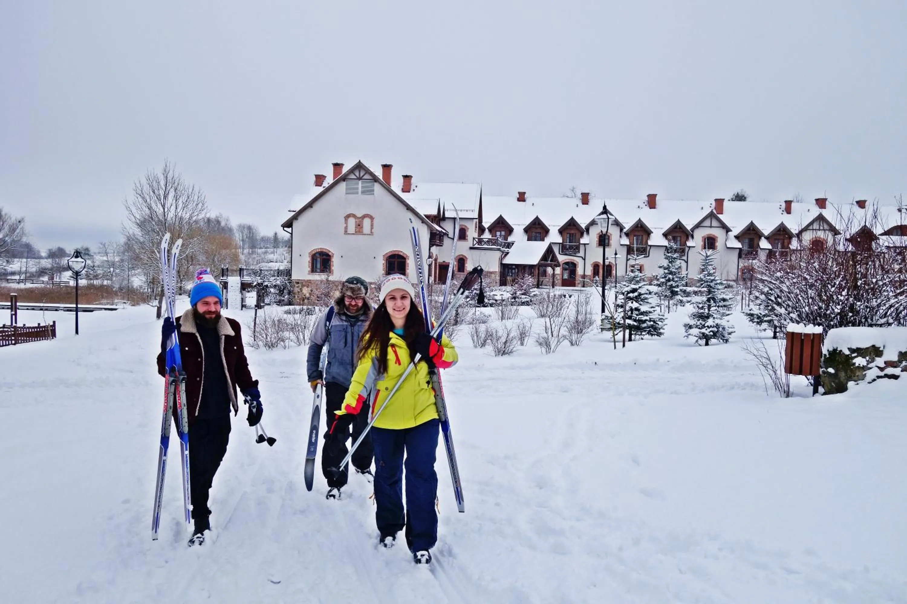 Skiing in Folwark Łękuk