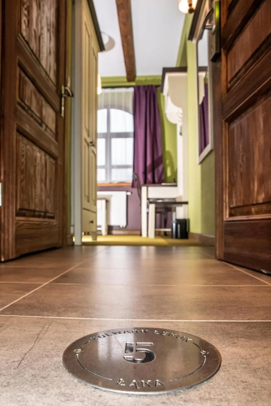 Decorative detail in Folwark Łękuk