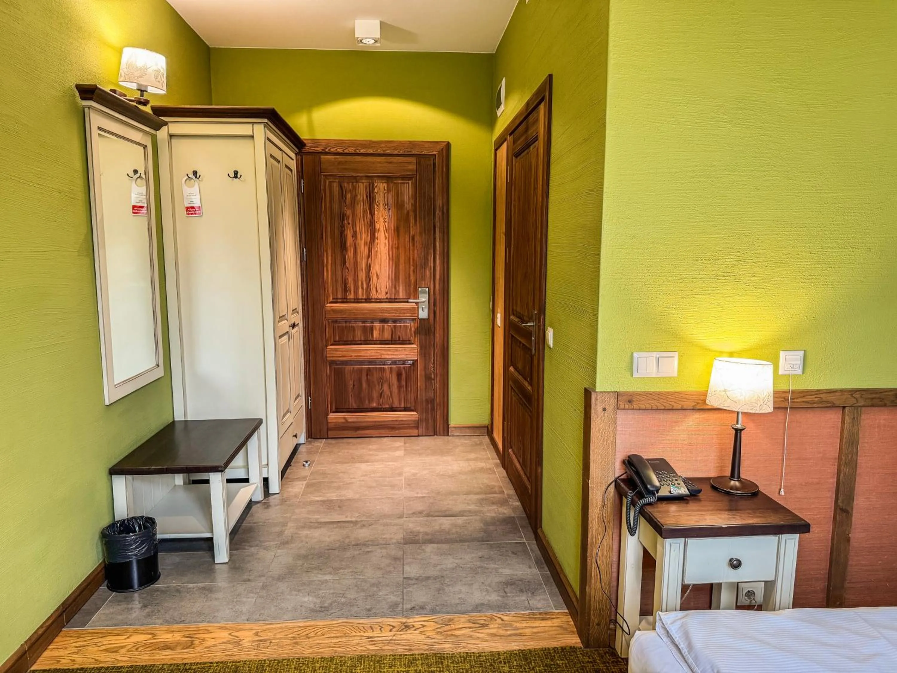 Decorative detail, Bed in Folwark Łękuk