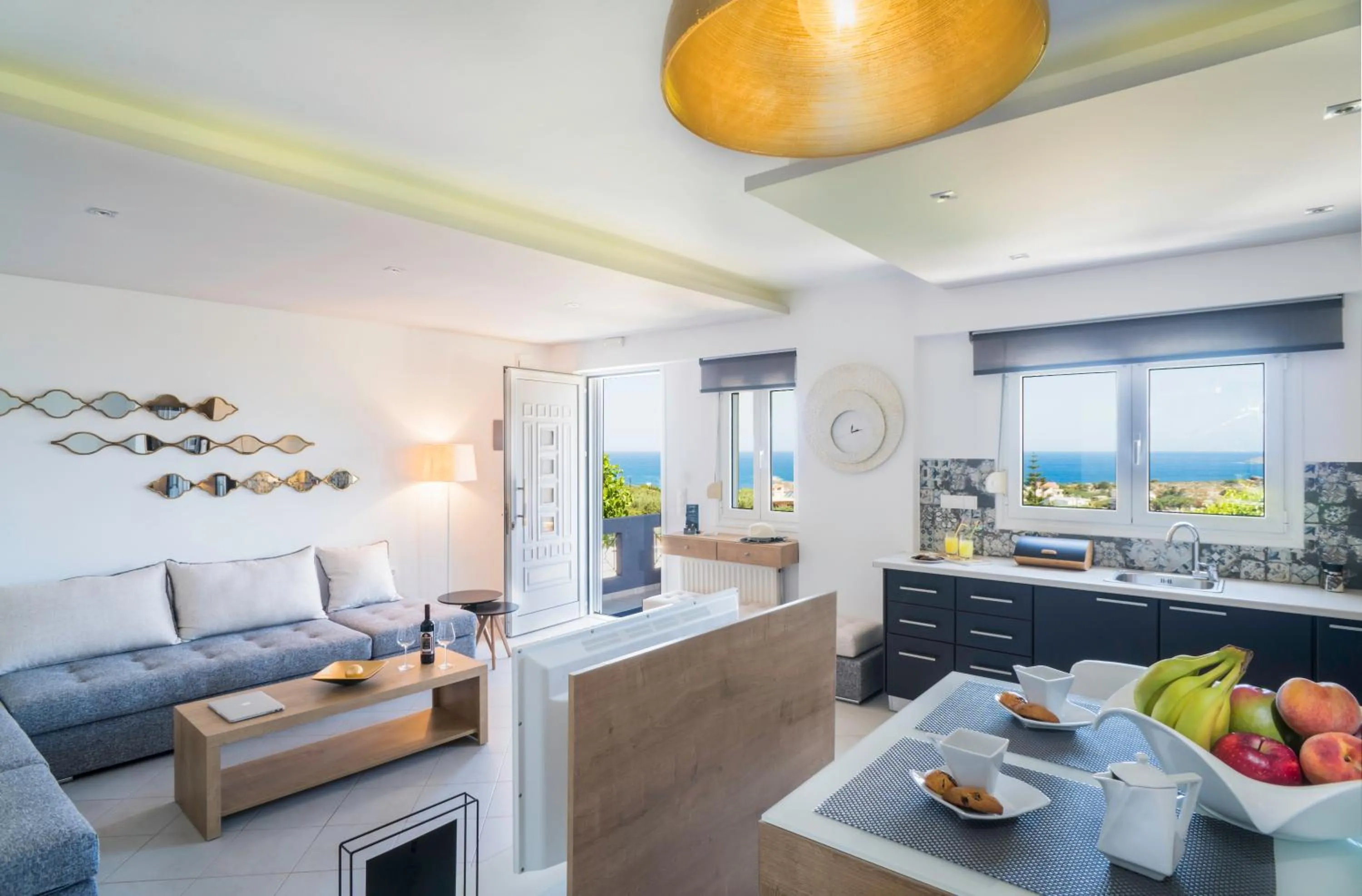 Kitchen or kitchenette in Talos Luxury Suites