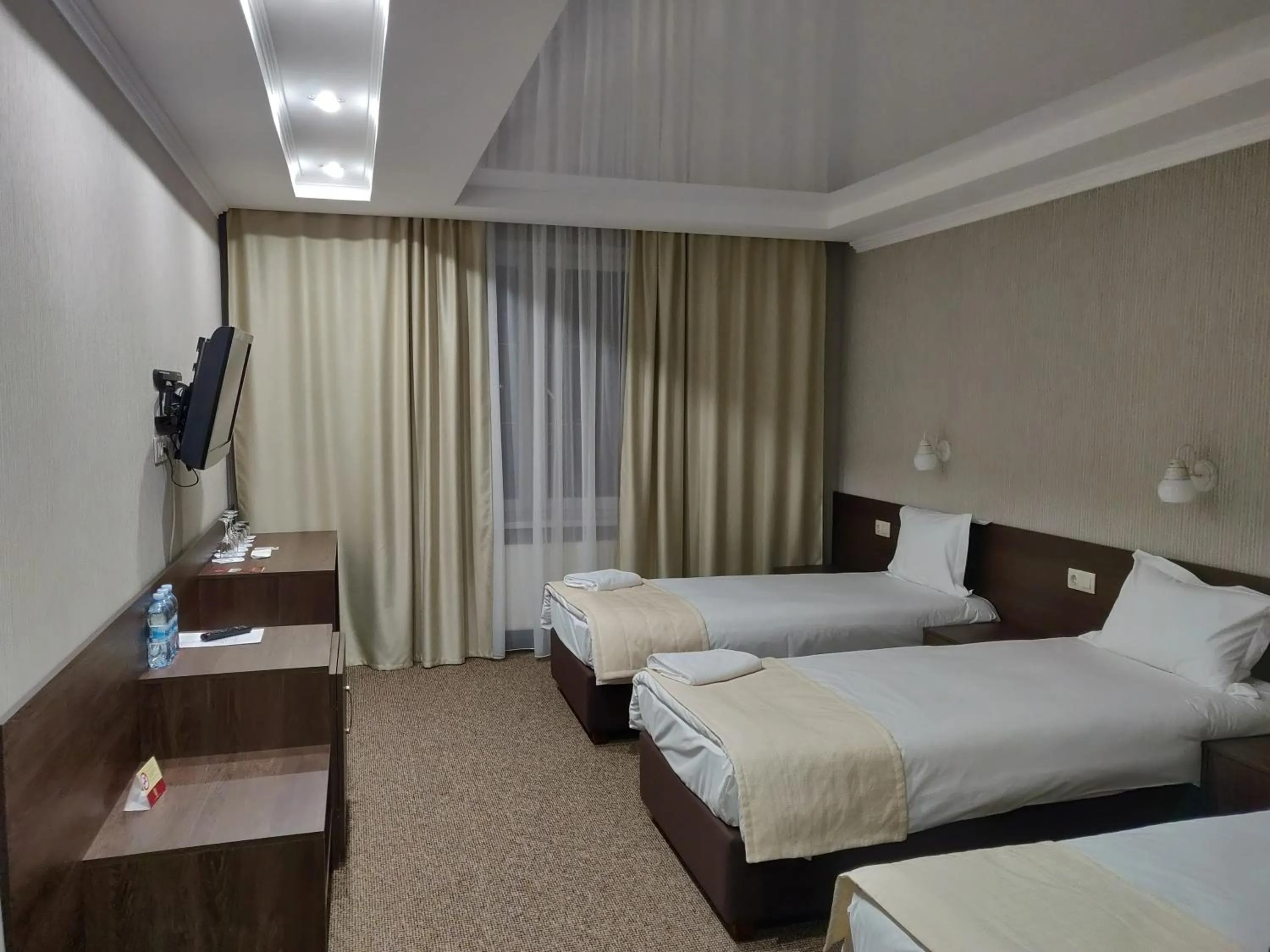 Bed in Sofievsky Posad Hotel