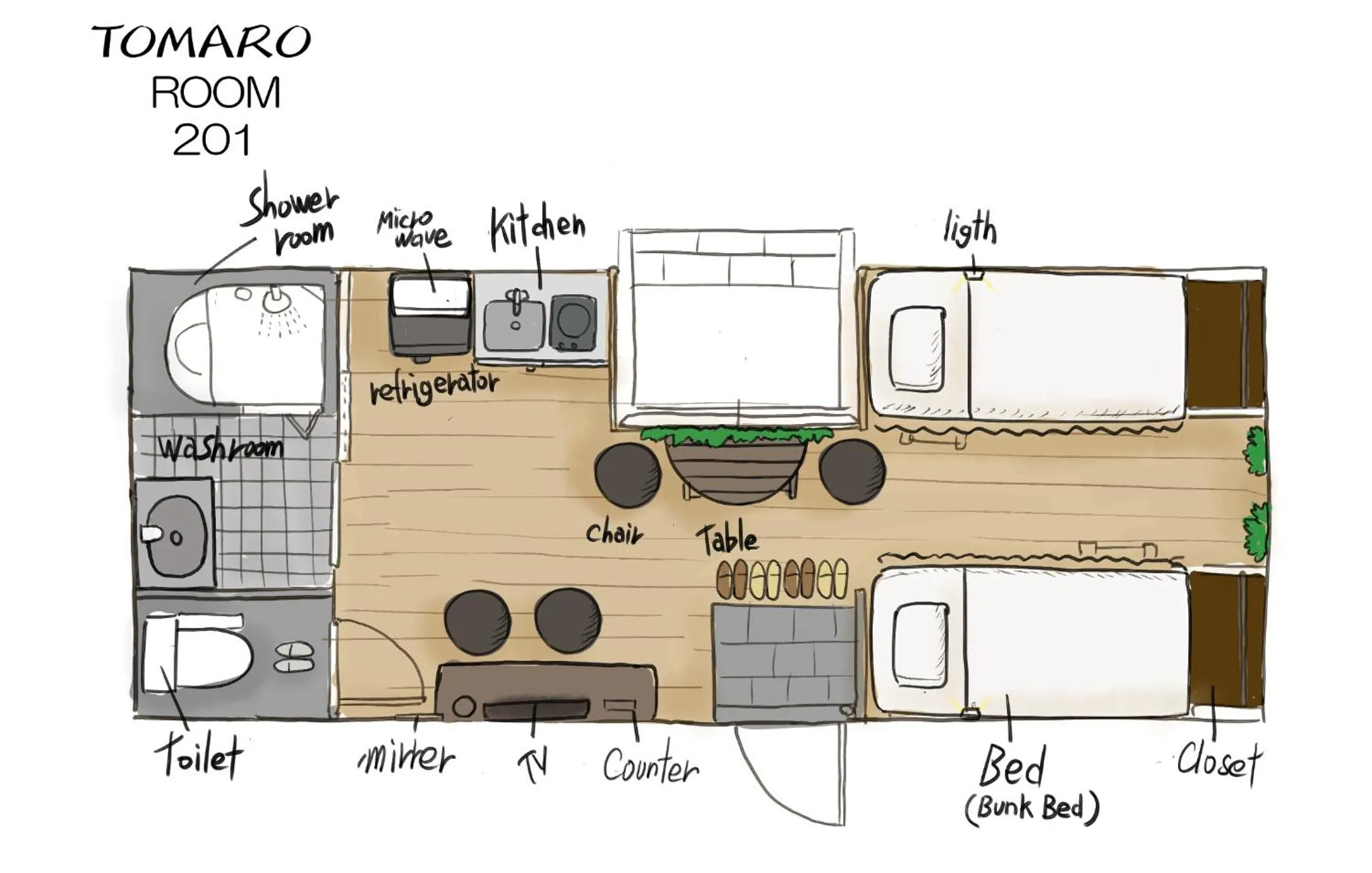 Photo of the whole room in TOMARO Osaka Bay