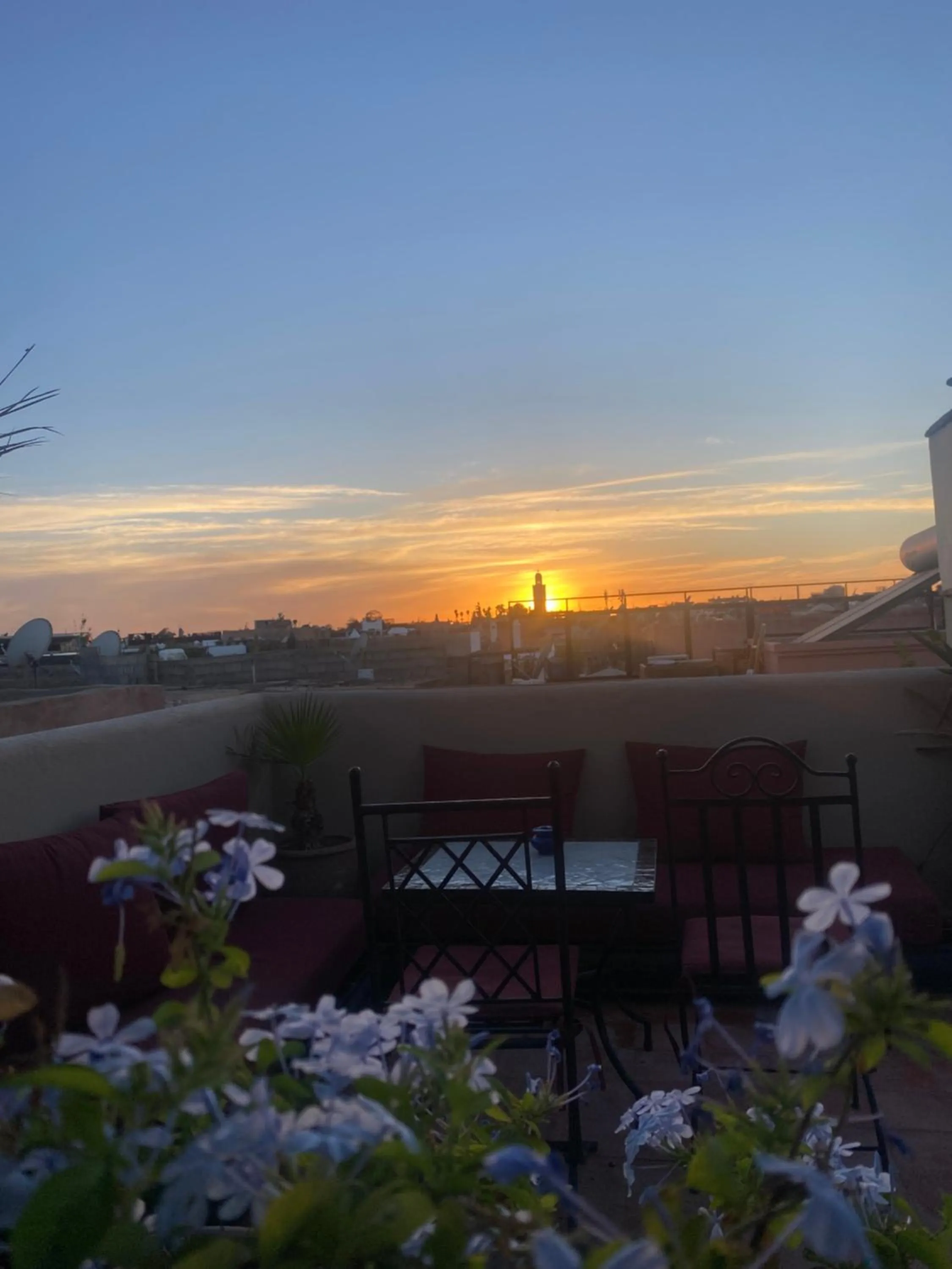 Sunset in Riad Prada