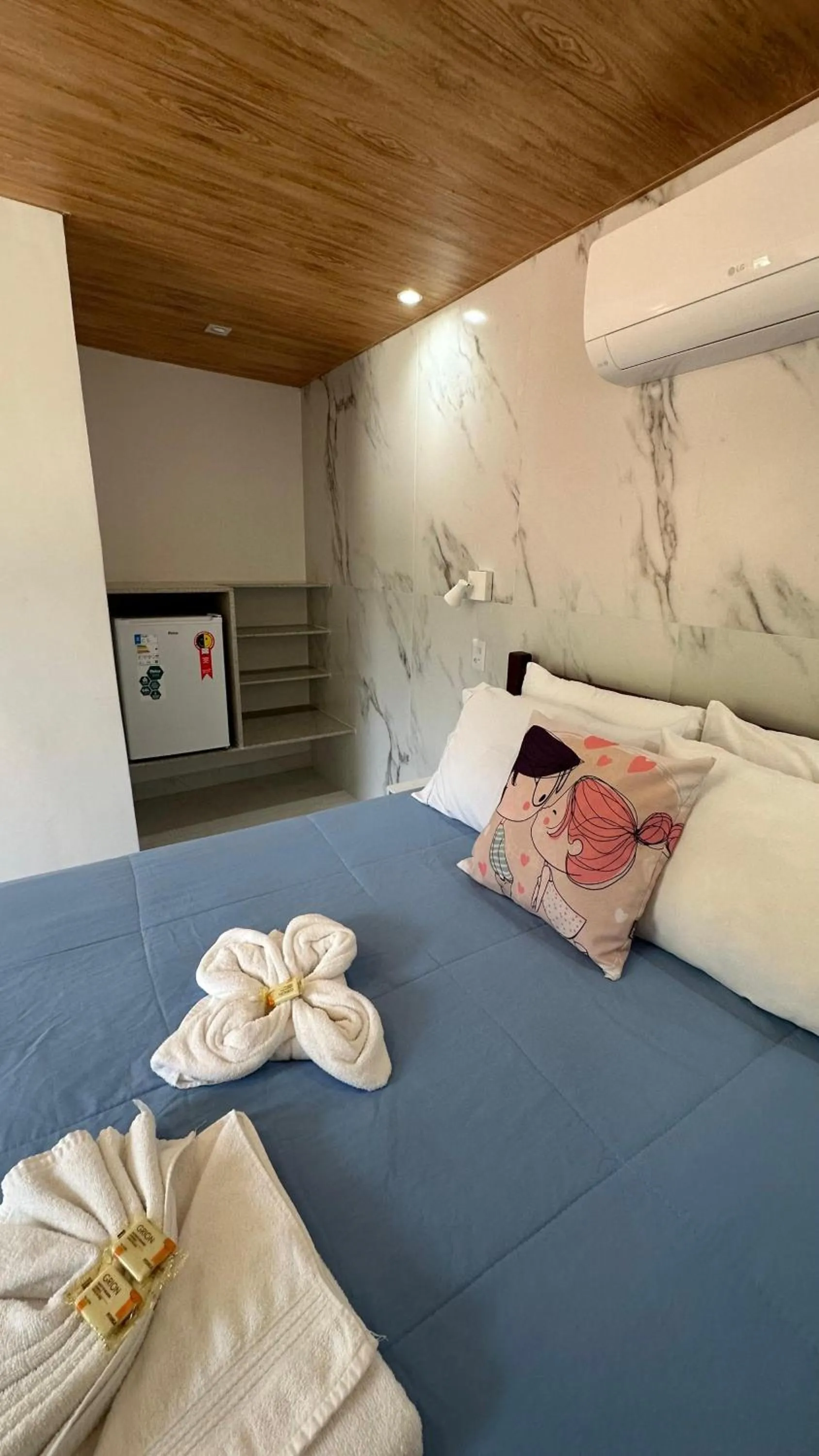 Bed in Alfa Mar Pousada