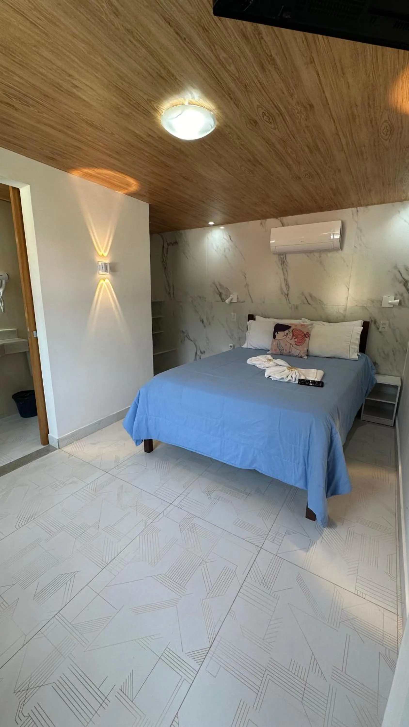 Bed in Alfa Mar Pousada