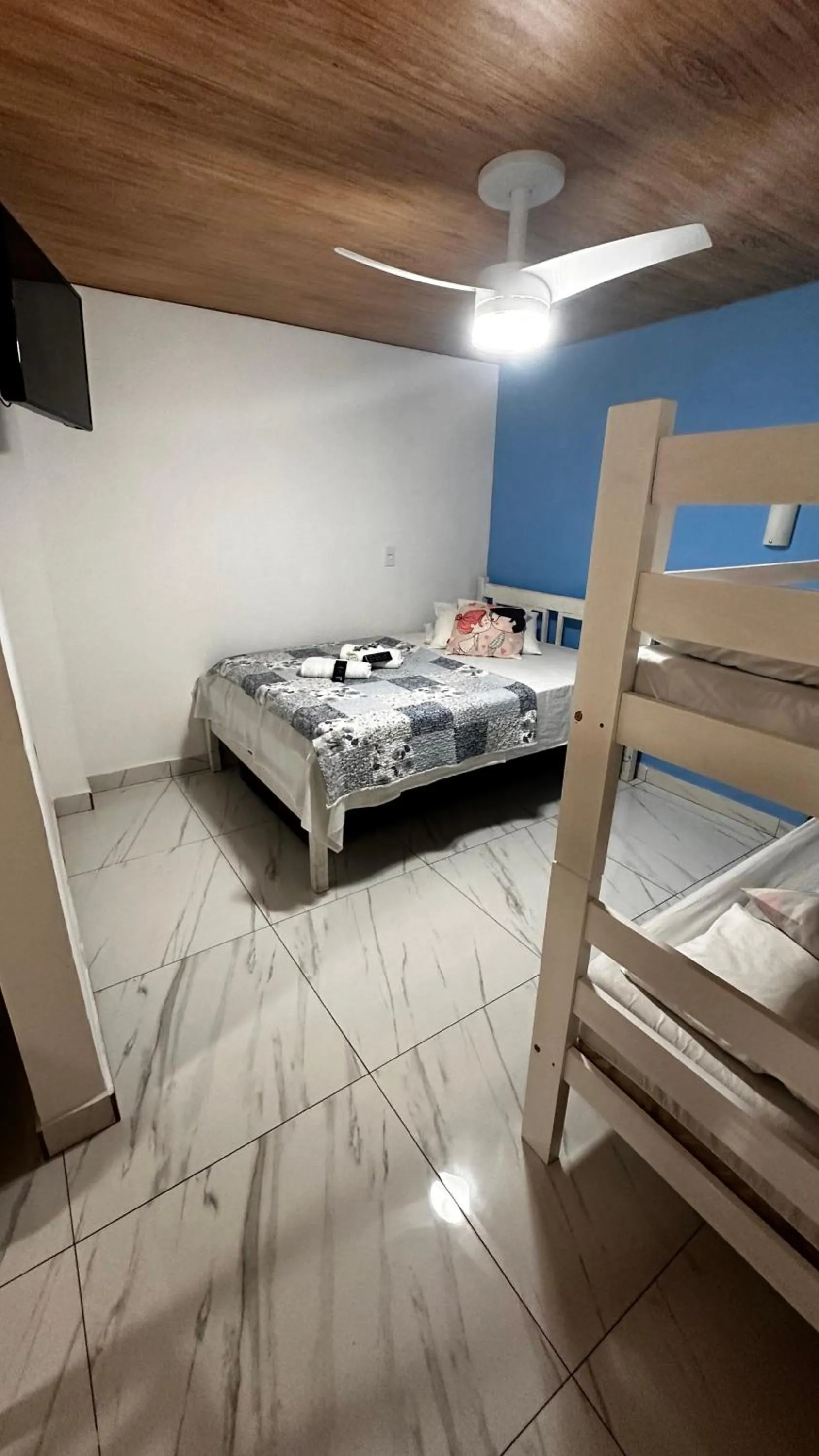 Bed in Alfa Mar Pousada