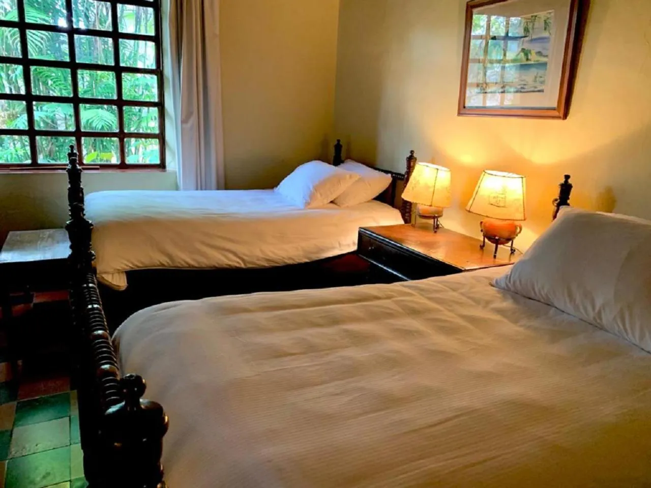 Bed in Hotel Museo Mayan Inn