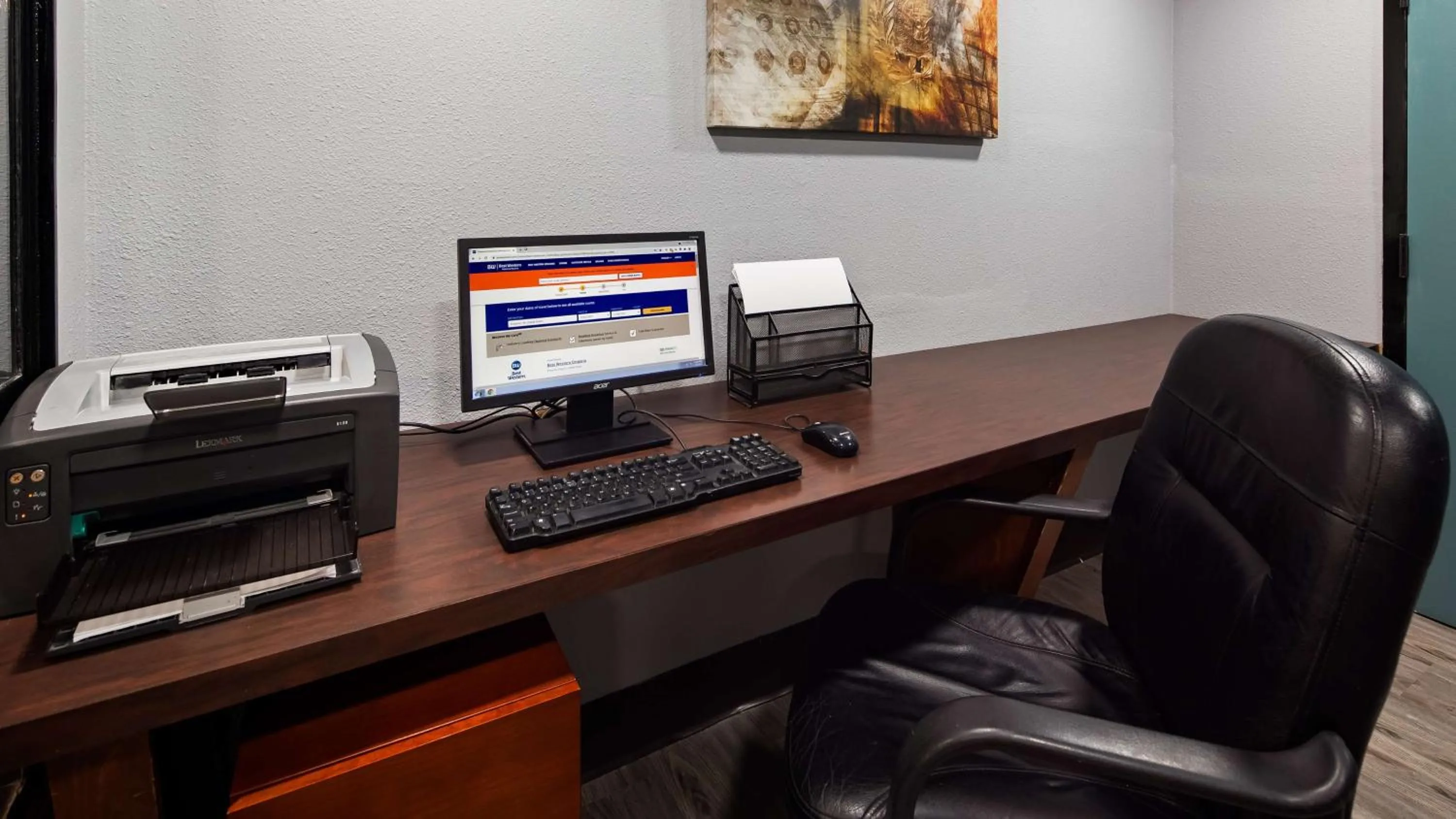 On site in Best Western Emporia