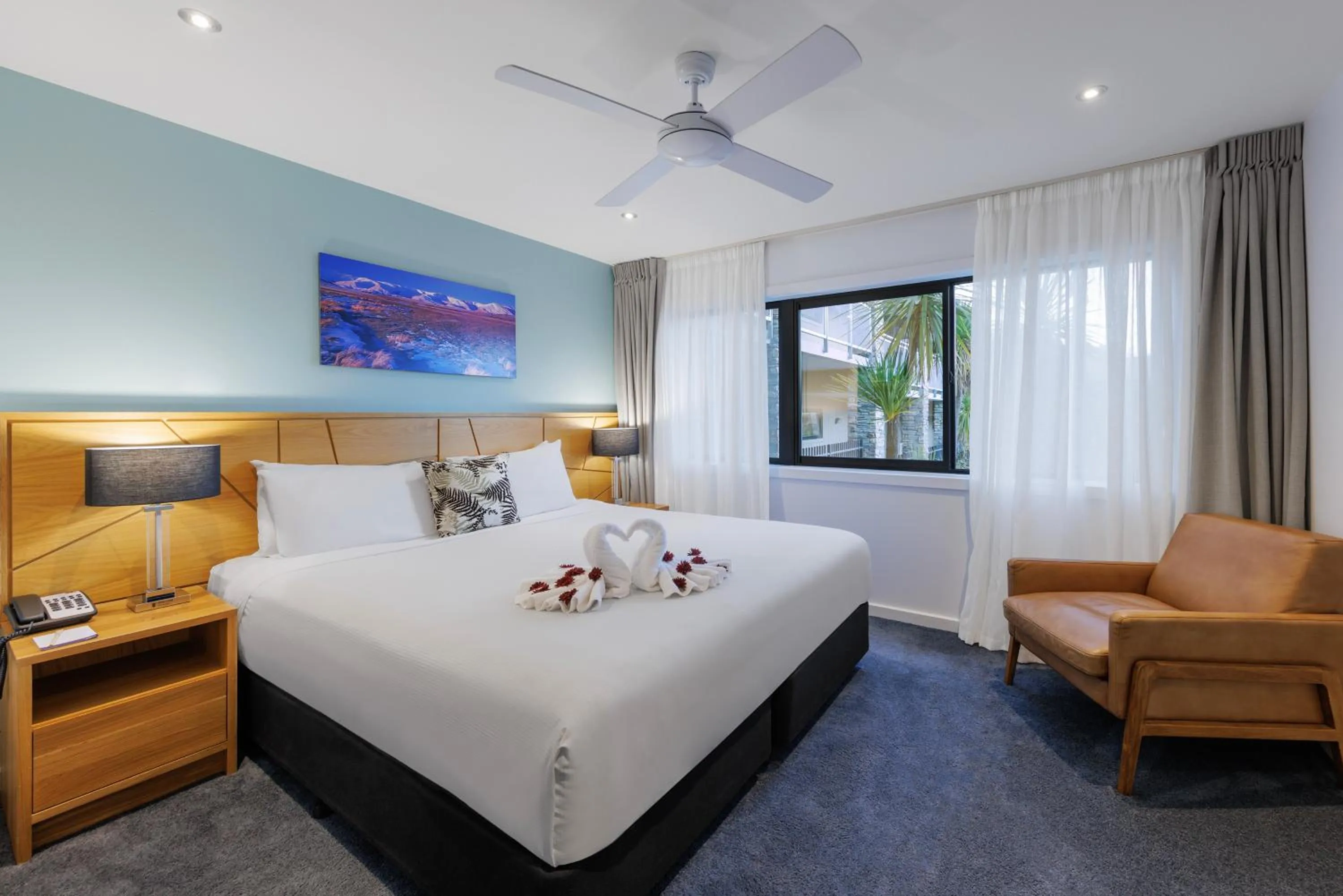 Bedroom, Bed in Club Wyndham Wanaka, Trademark Collection by Wyndham