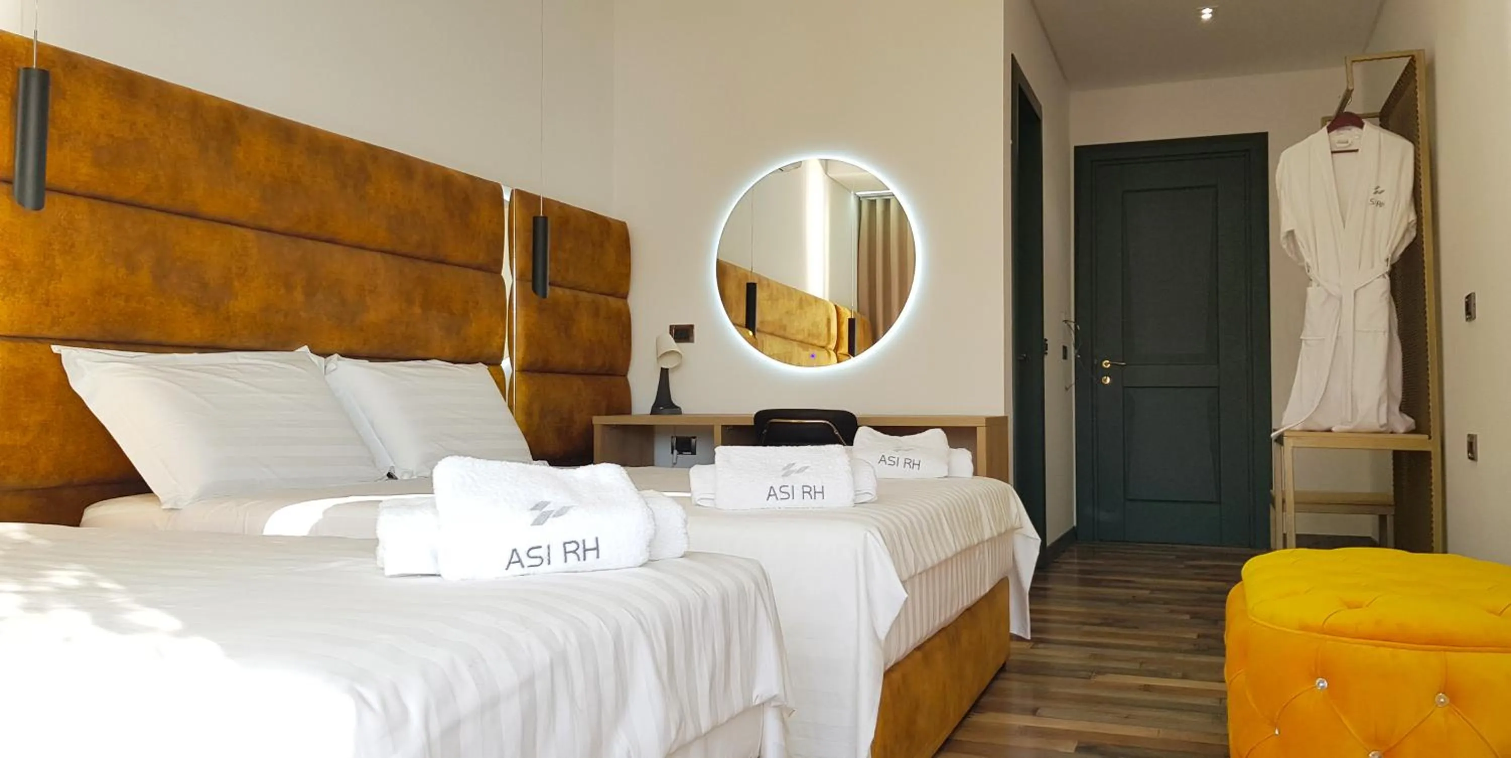 Bed in Asi Rooftop Hotel