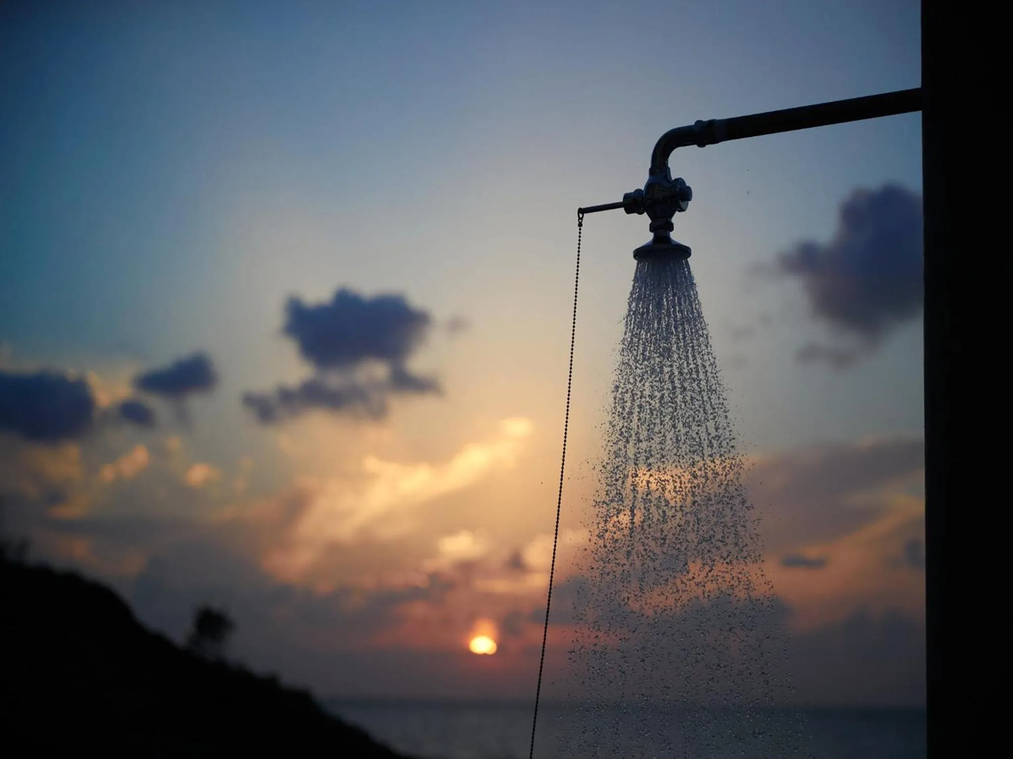 Shower in Hotel Miyuki Beach