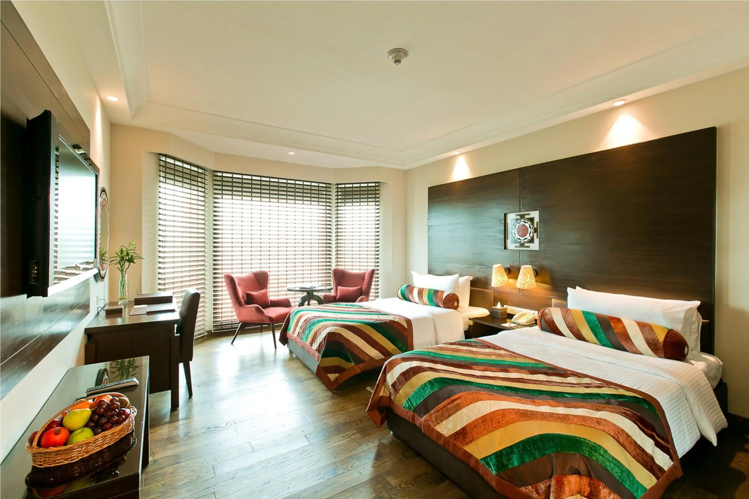 Living room, Bed in The Lalit Jaipur