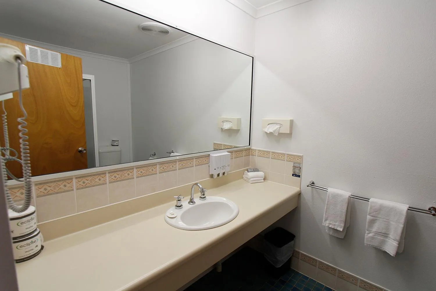 Bathroom in Blue Shades Motel