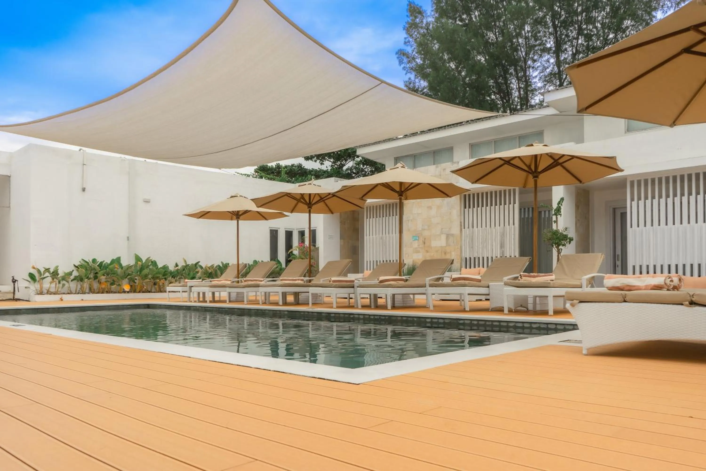 Pool view in MAHAMAYA Gili Meno