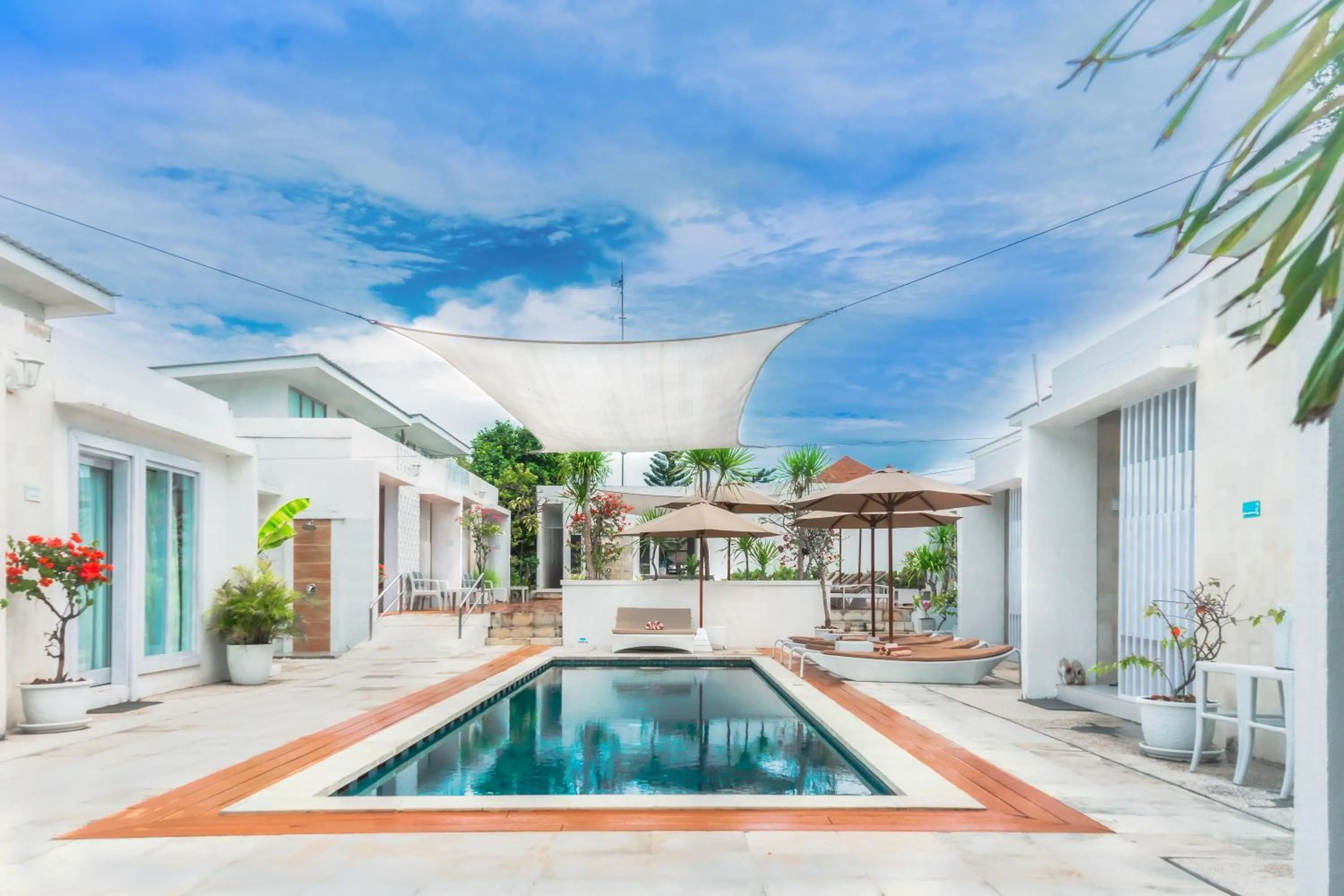 Pool view in MAHAMAYA Gili Meno