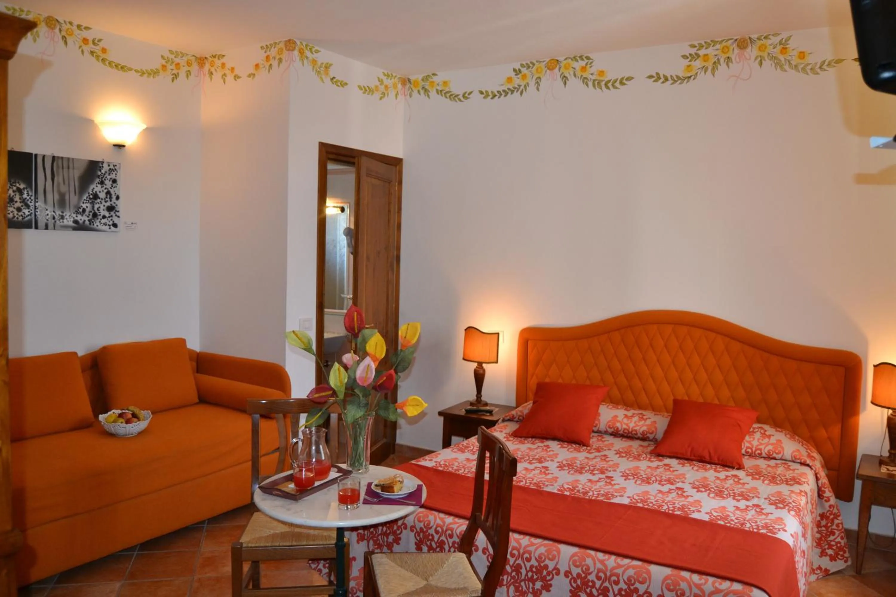 Decorative detail, Bed in Il Cantuccio