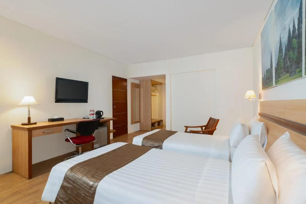 Bed in Merapi Merbabu Hotel Yogyakarta Powered by Archipelago