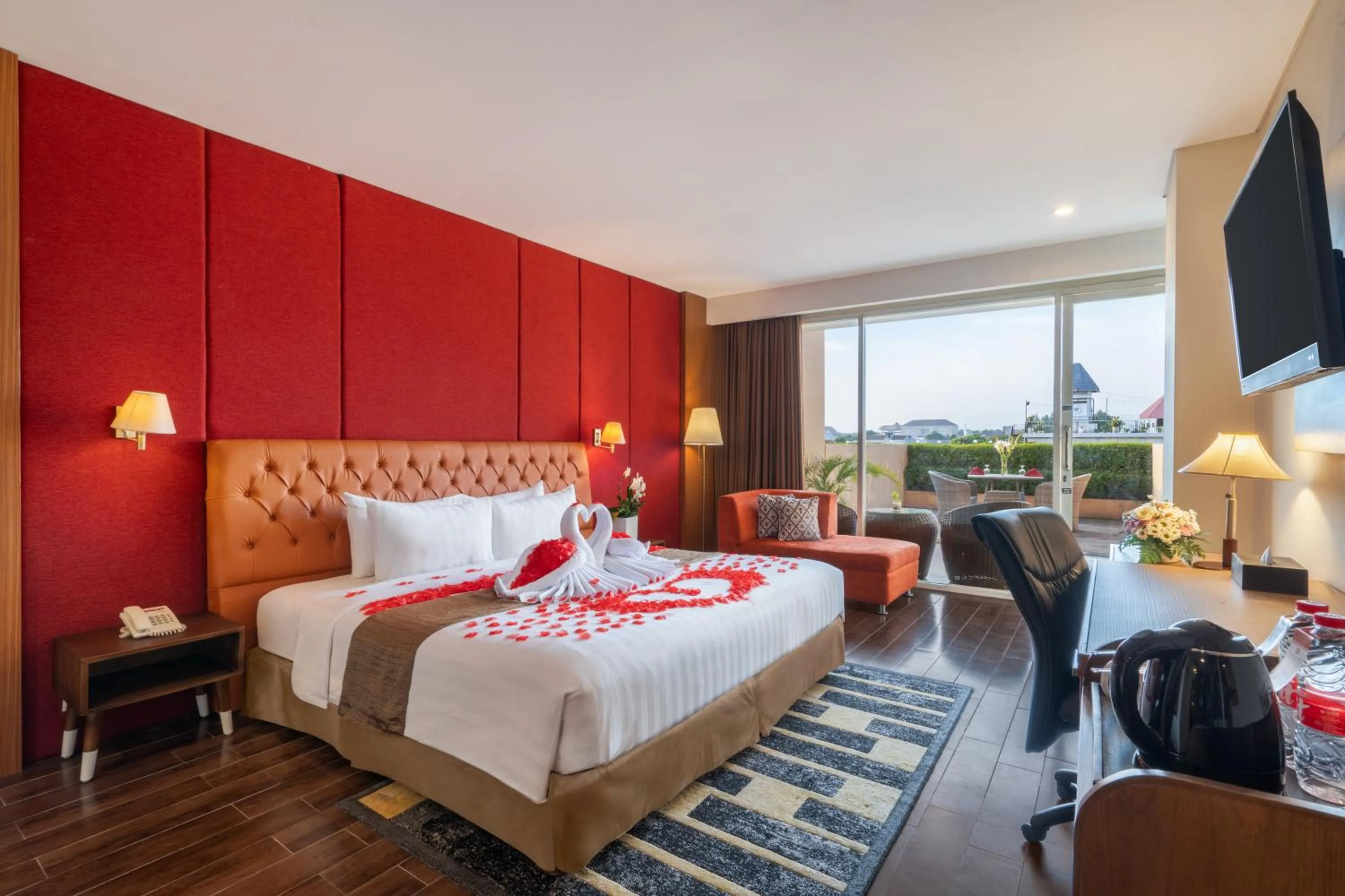 Bed in Merapi Merbabu Hotel Yogyakarta Powered by Archipelago