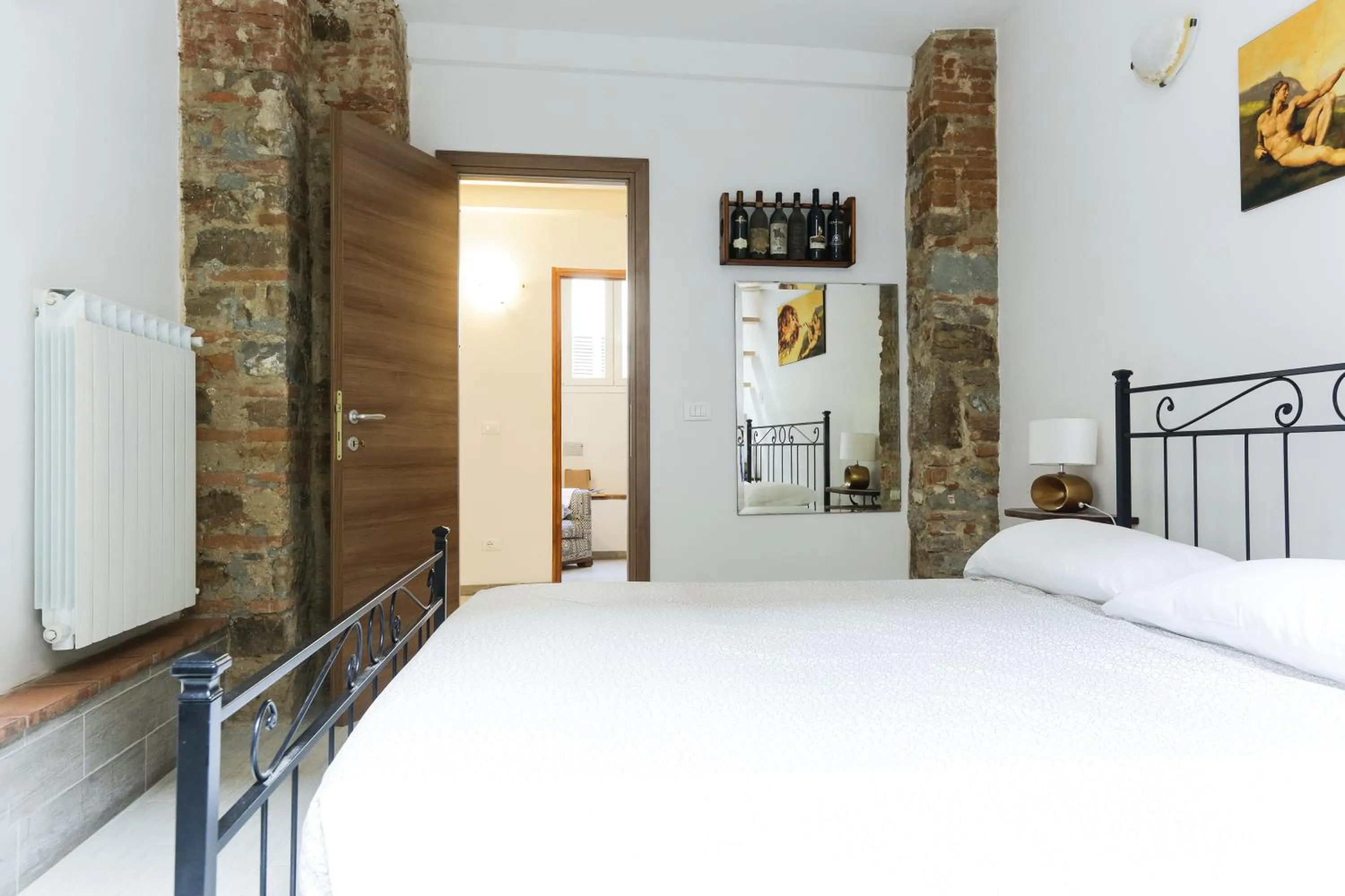 Bed in Florence Fortezza Apartment