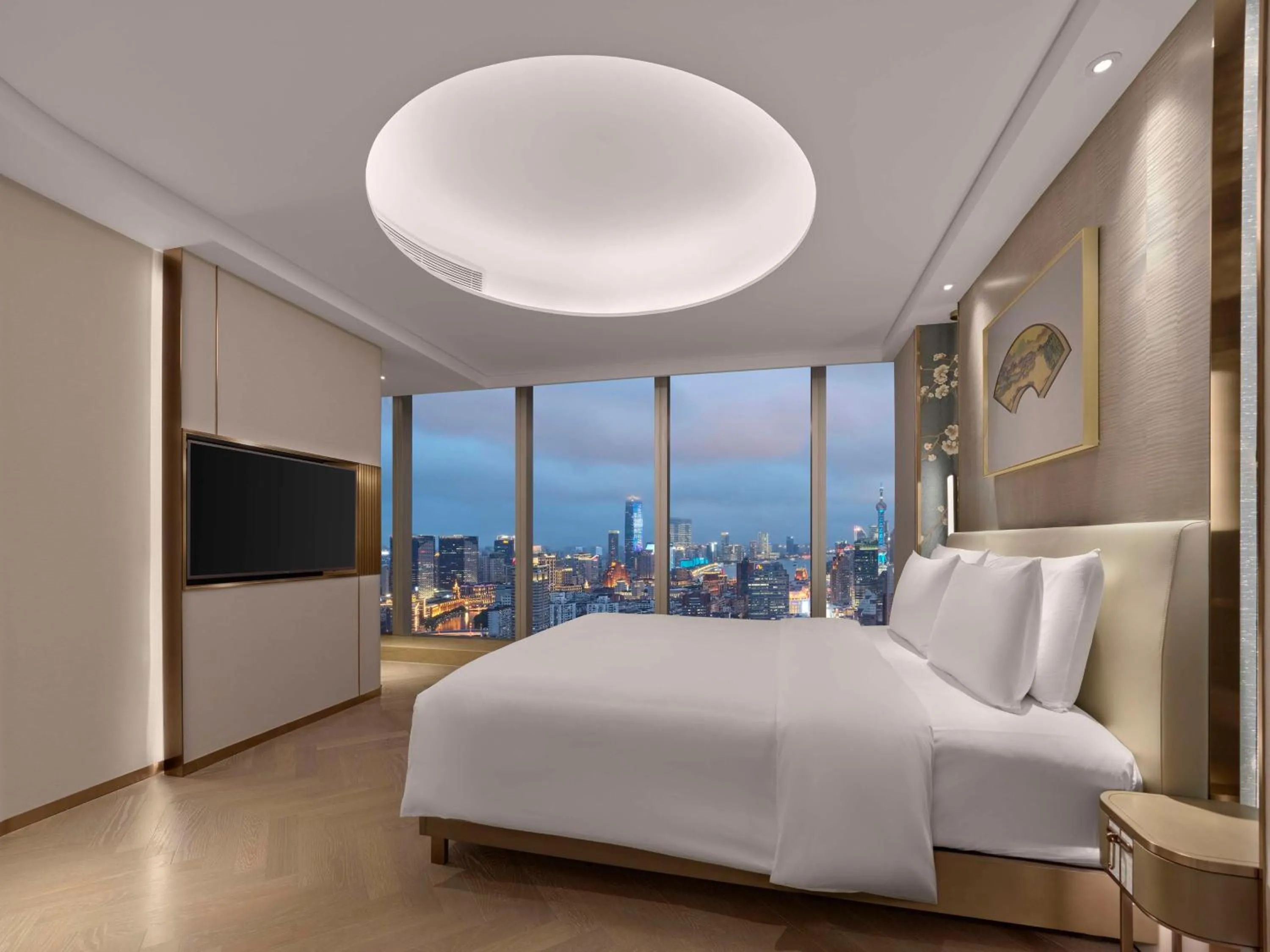 Bed in Conrad Shanghai