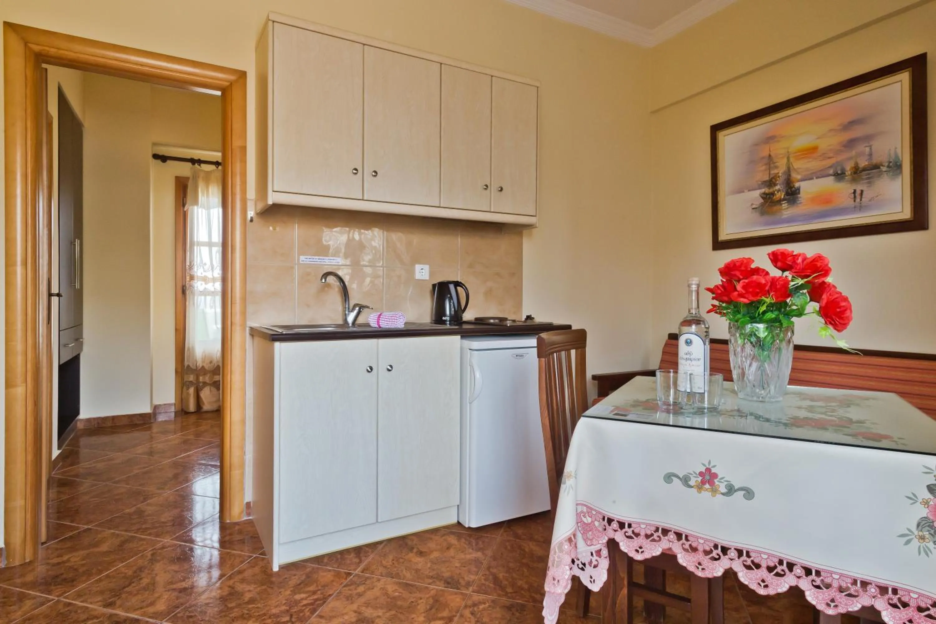 Kitchen or kitchenette in Montemar Studios & Apartments