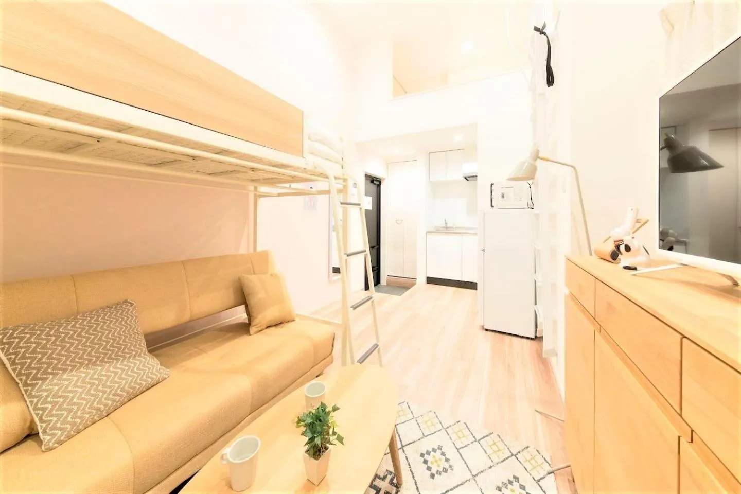 Living room in TRIP POD SUMIYOSHI C