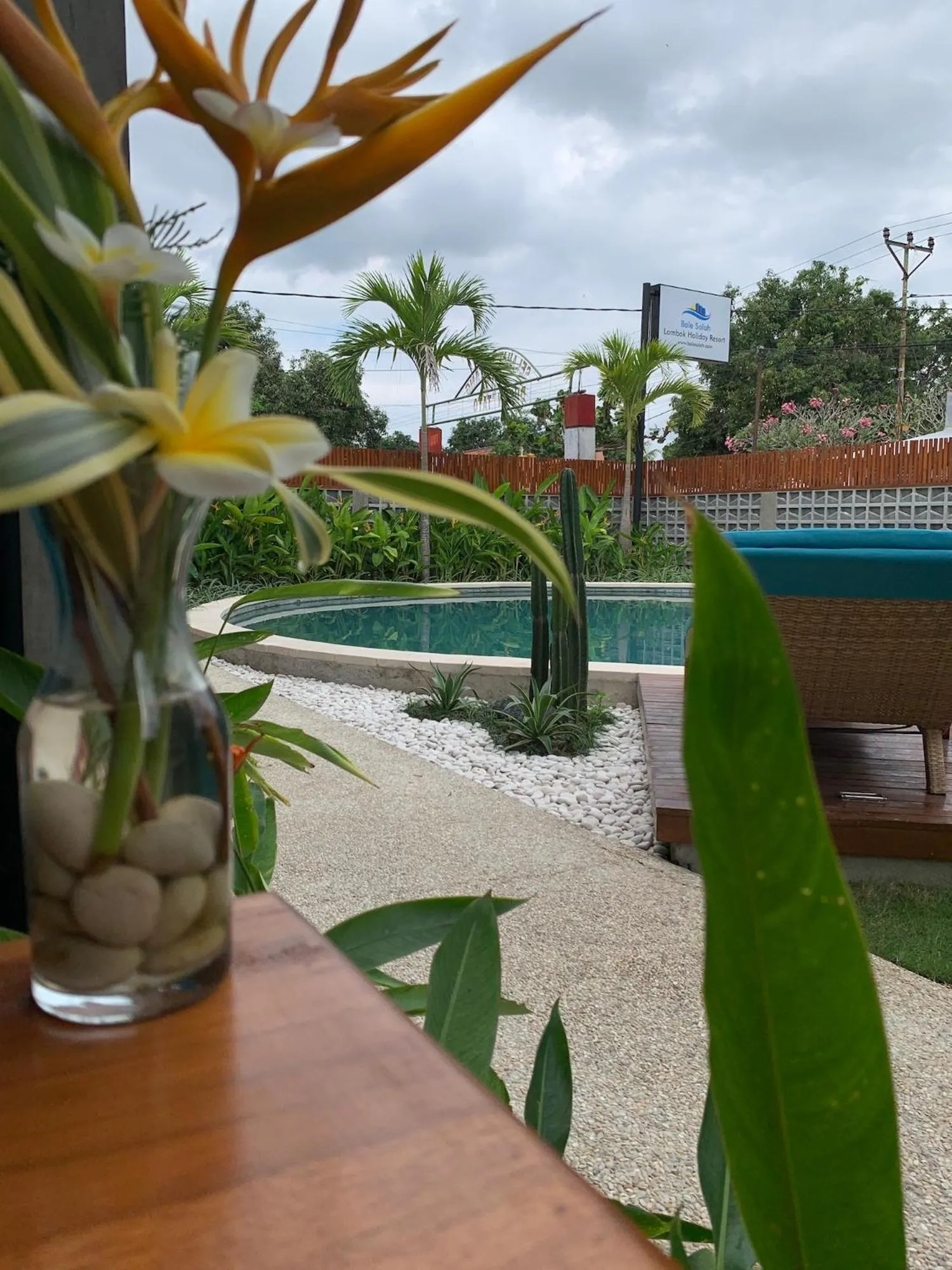 Garden view in Bale Solah Lombok Holiday Resort
