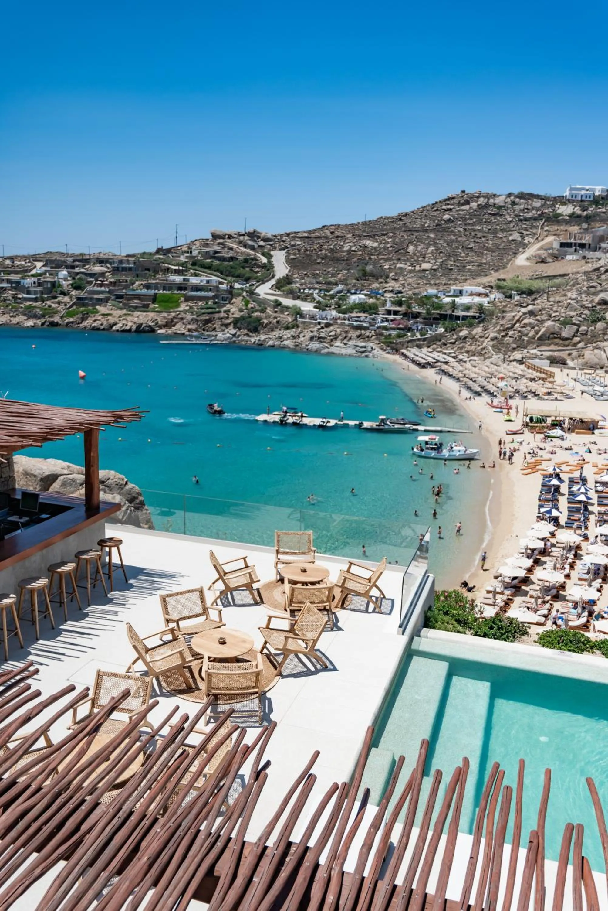 Swimming pool in Super Paradise Hotel