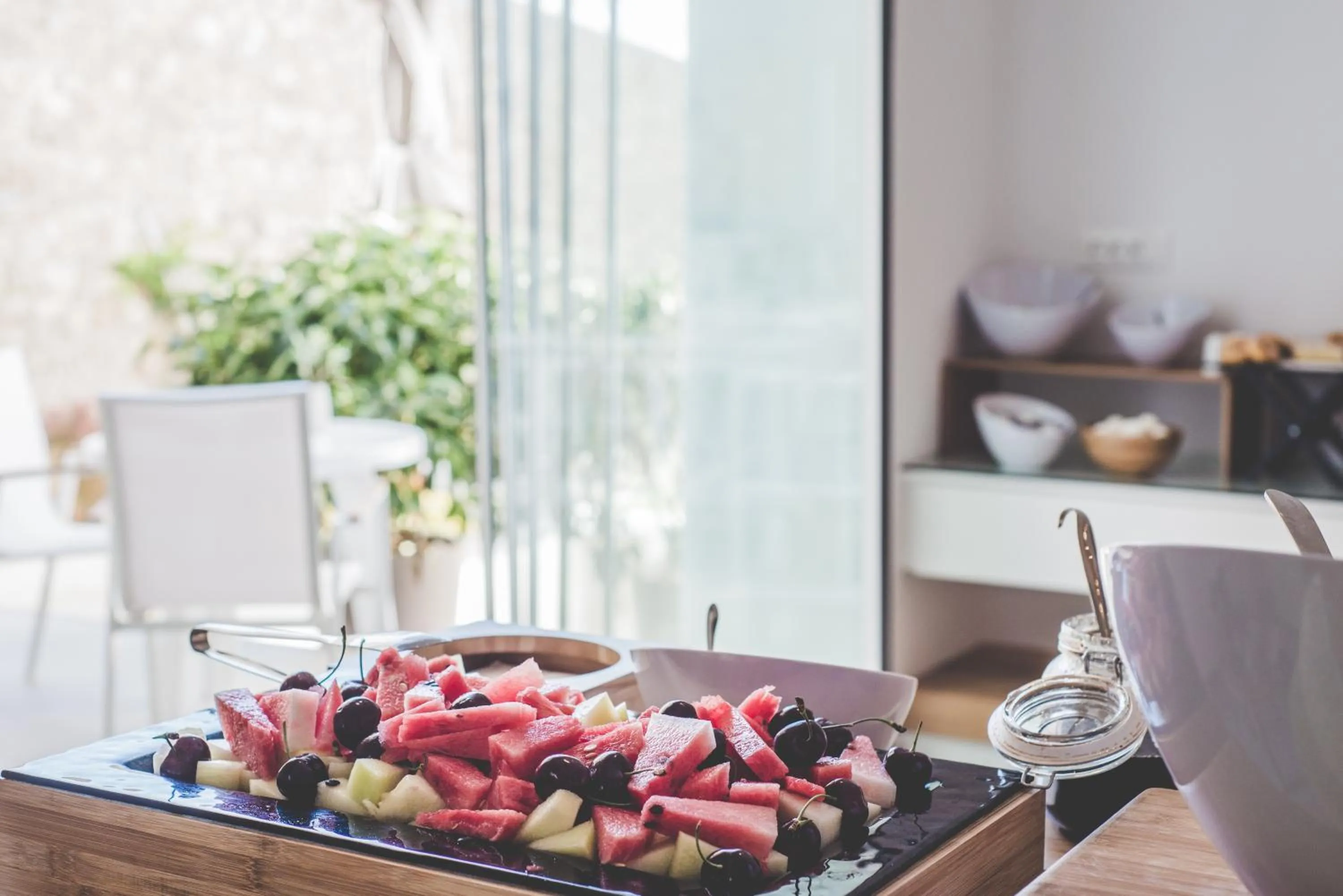 Buffet breakfast in Super Paradise Hotel