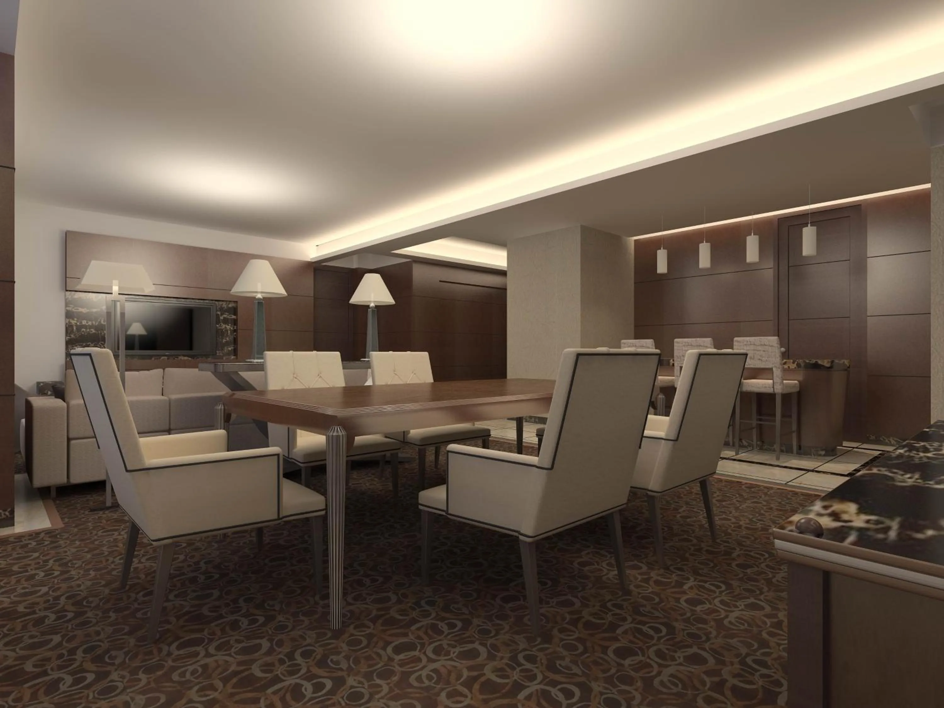 Photo of the whole room in Crowne Plaza Tianjin Binhai Center by IHG