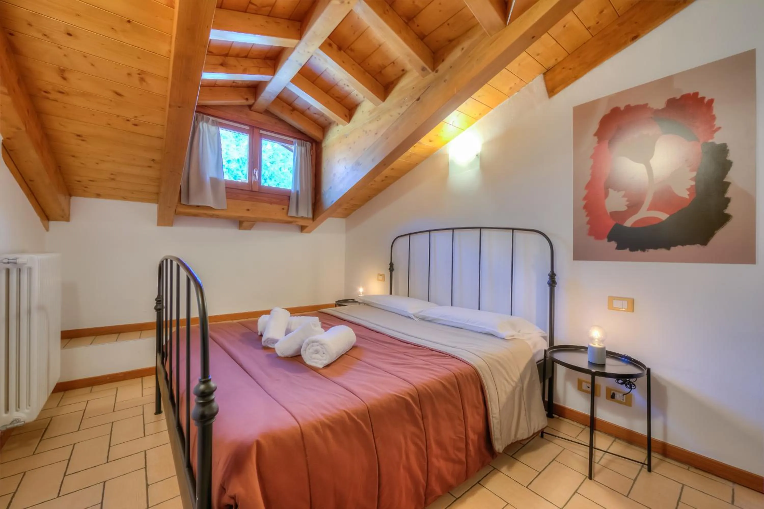 Bedroom, Bed in Le Stanze del Lago Apartments