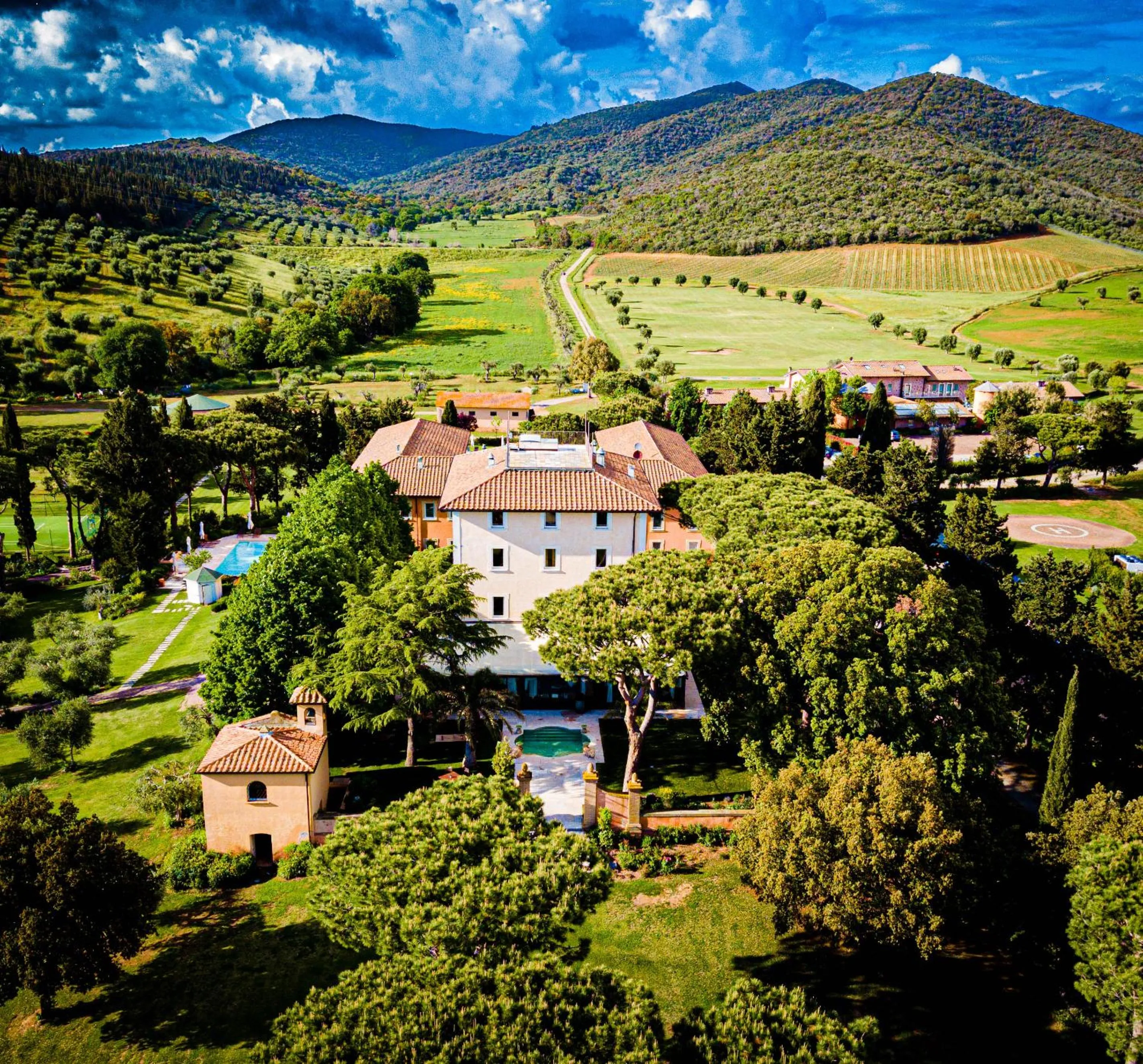 Bird's eye view in L'Andana Tenuta La Badiola