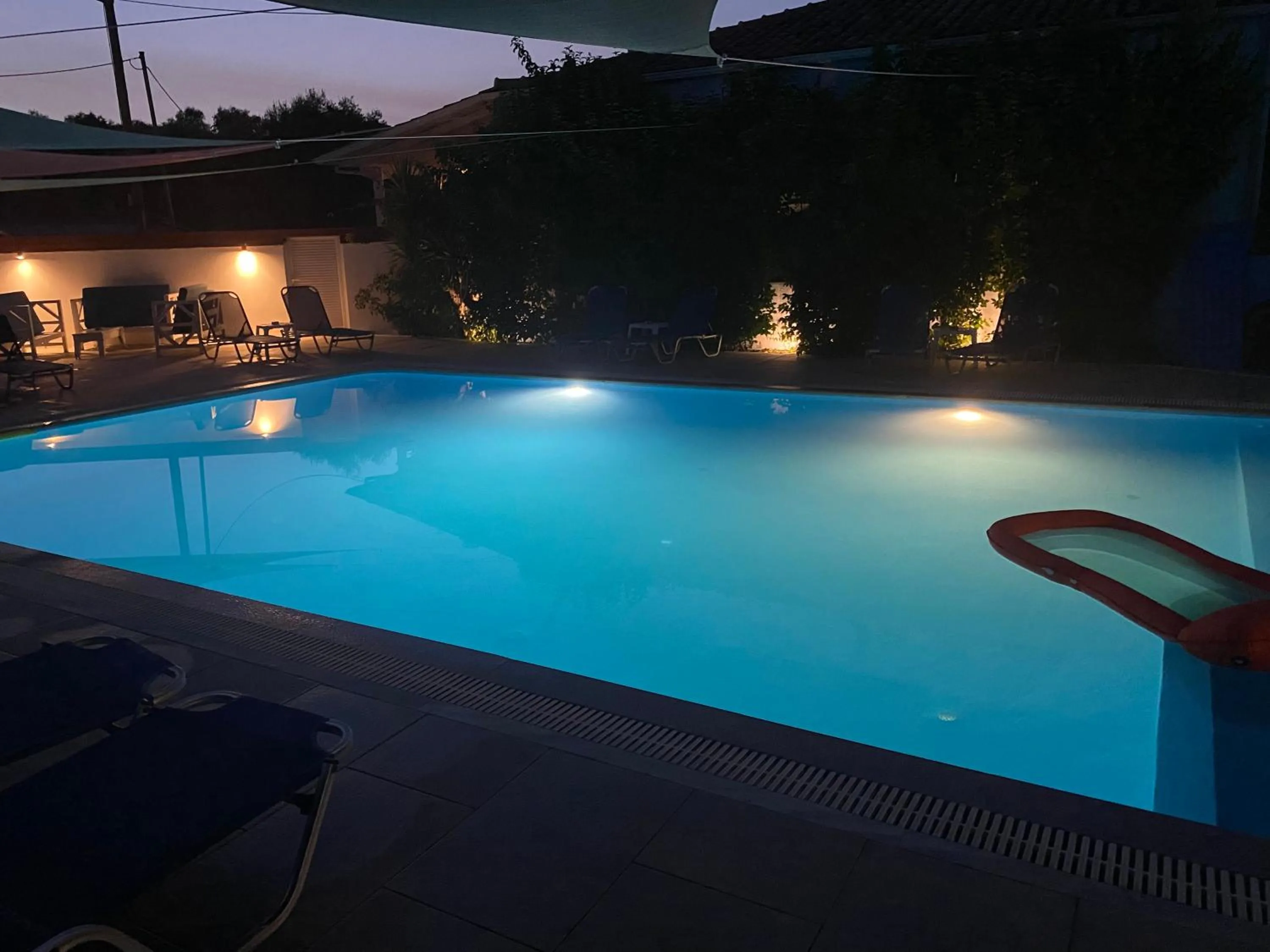 Swimming pool in Polyxenis Rooms