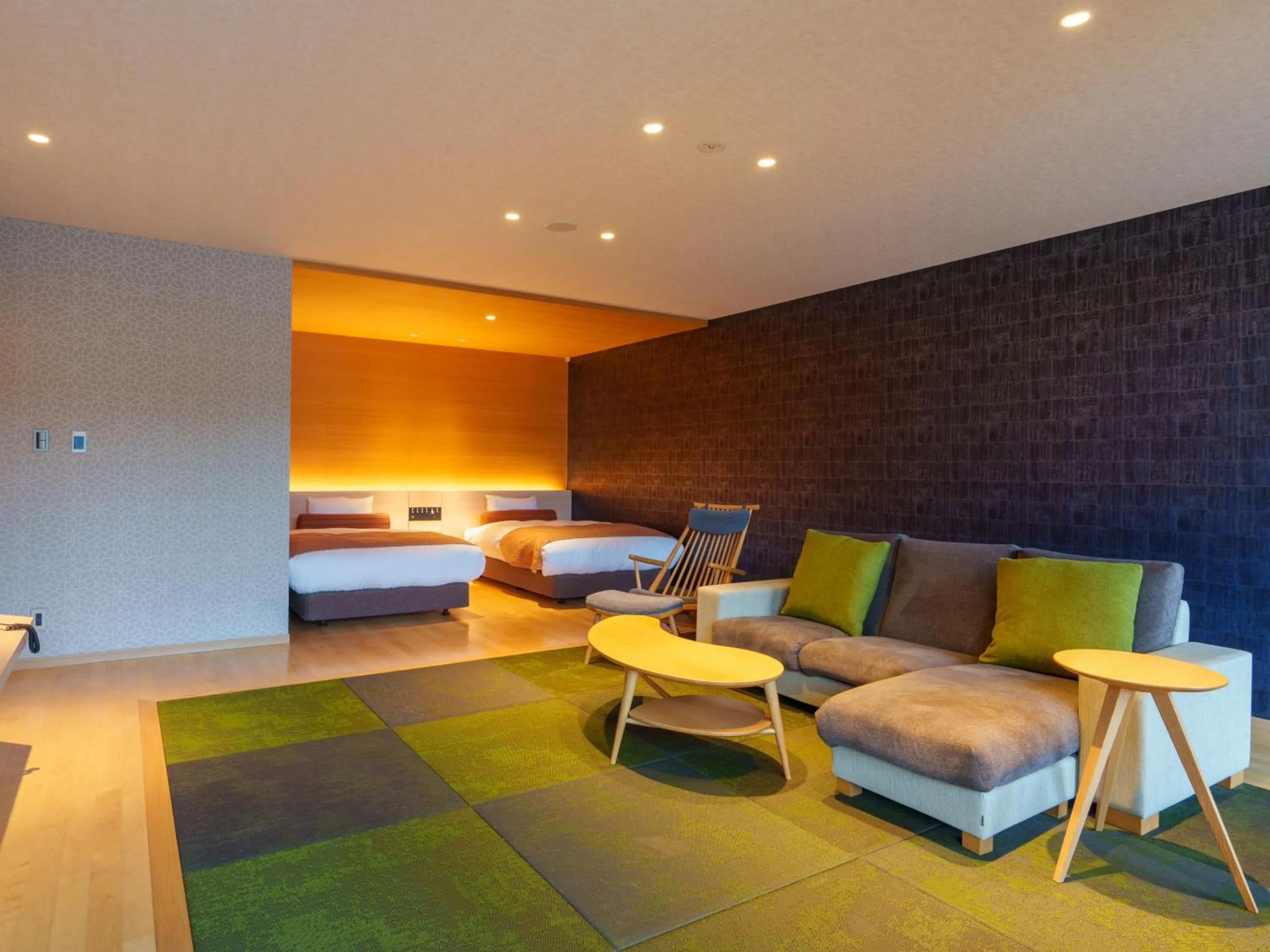 Photo of the whole room, Bed in Kumano-bettei Nakanoshima