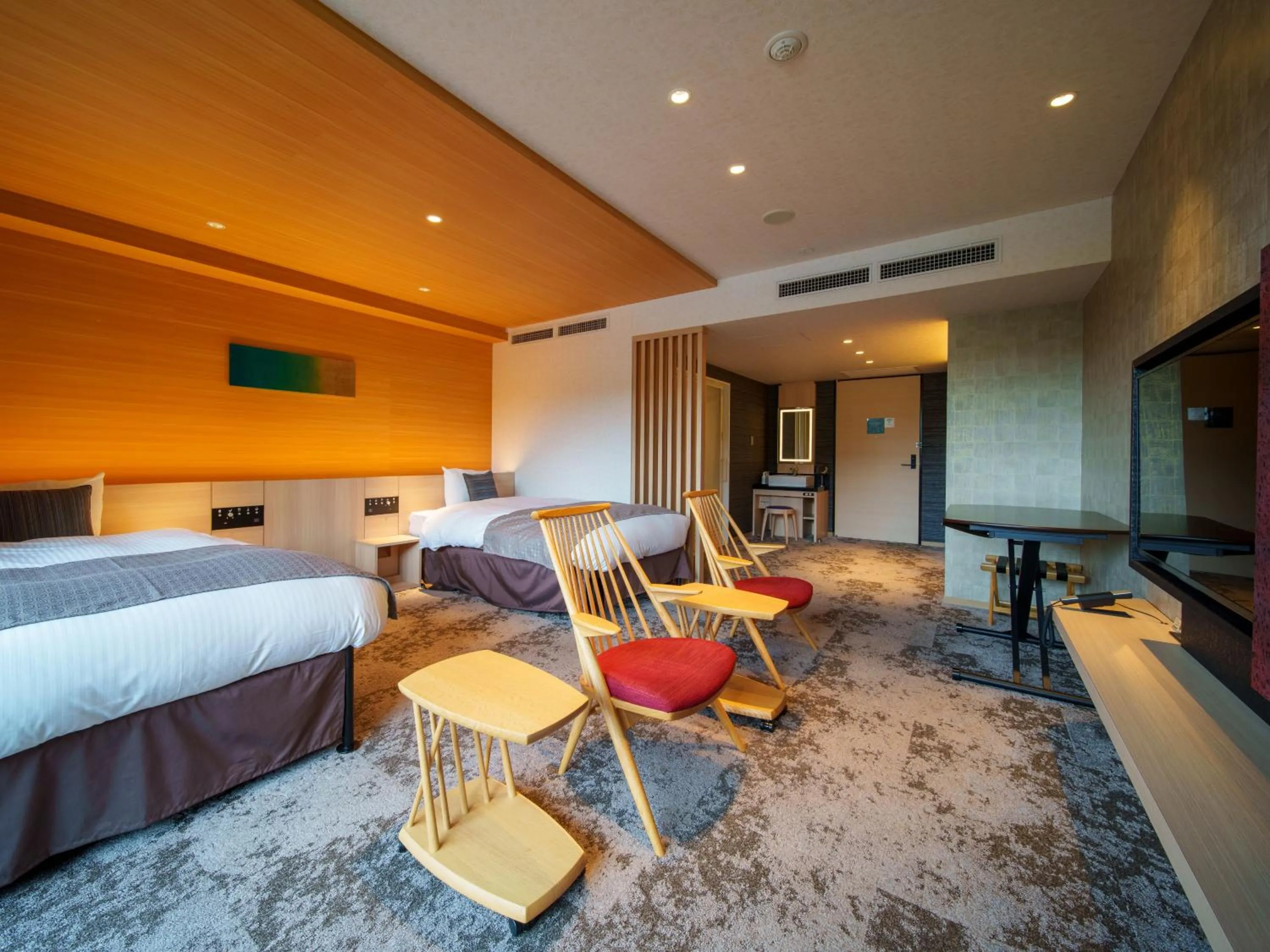 Photo of the whole room, Bed in Kumano-bettei Nakanoshima