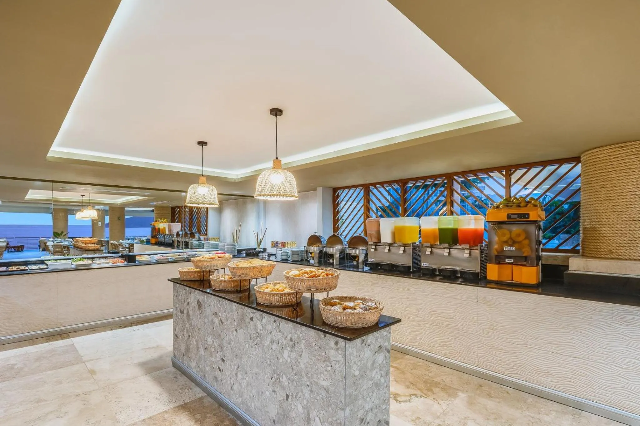 Buffet breakfast in Fiesta Americana Acapulco Villas