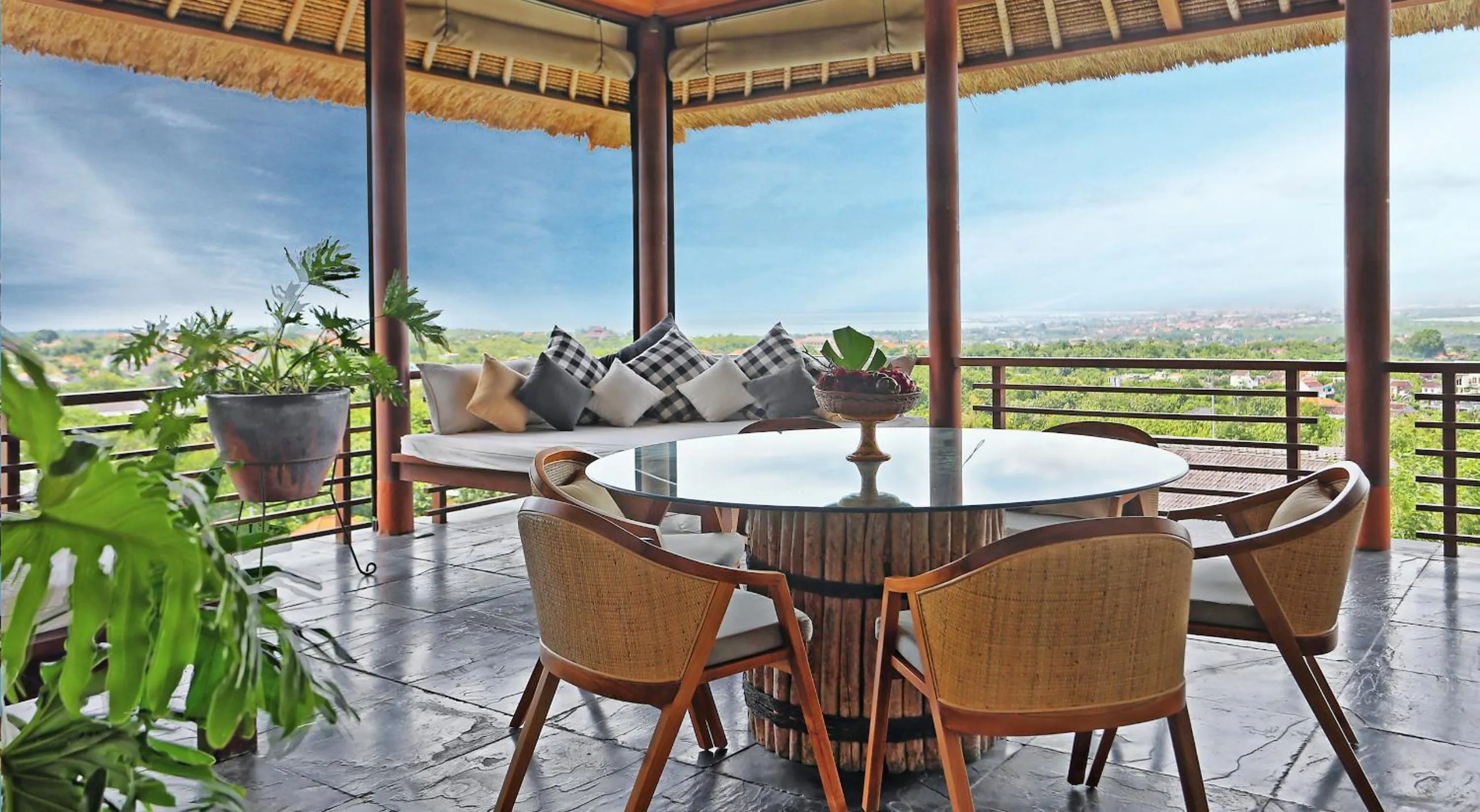 Balcony/Terrace in The Longhouse, Jimbaran - Bali